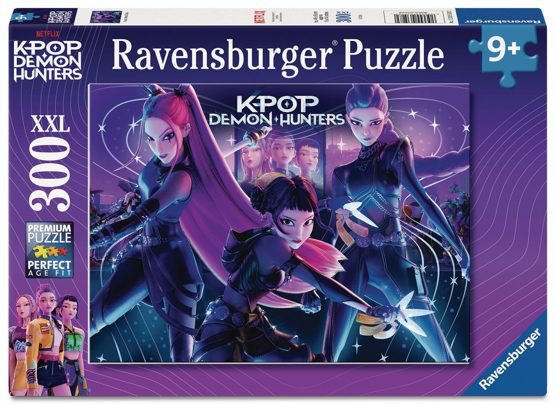 Svět dětí - RAVENSBURGER Puzzle 120035282 K-pop: Lovkyně démonů: Rumi, Mira a Zoey 300 dílků