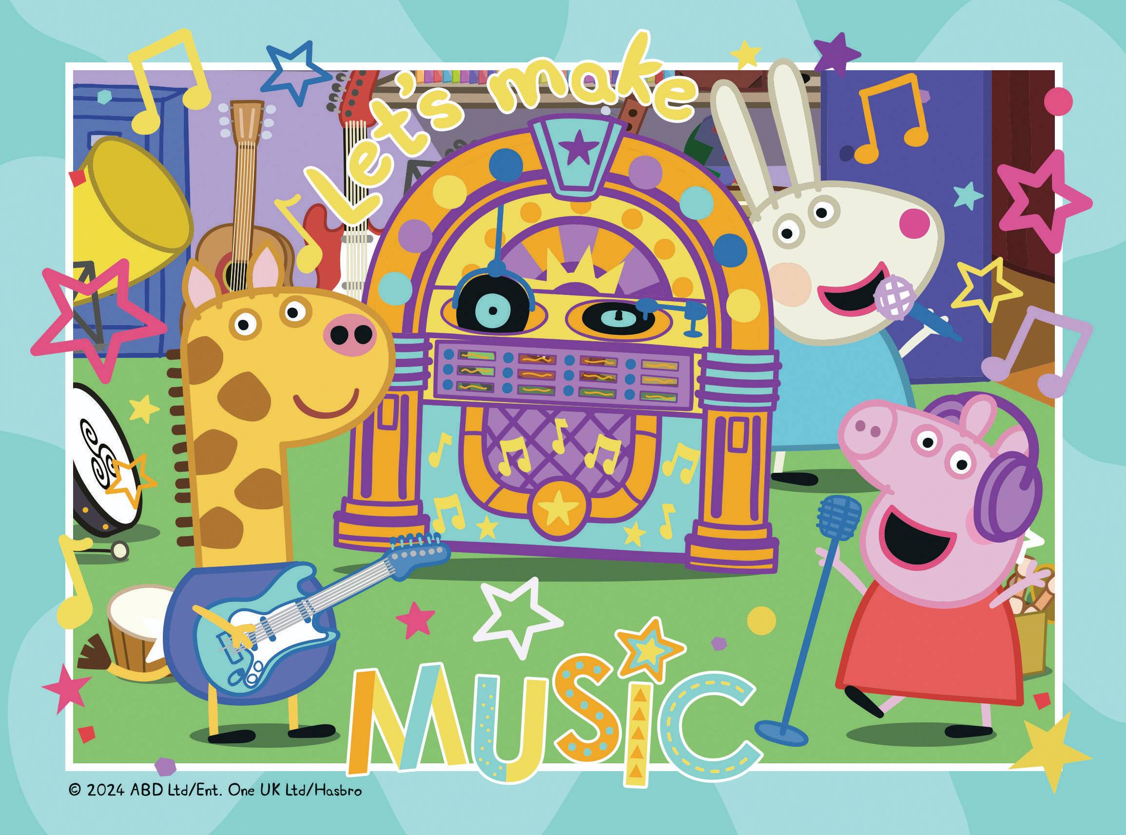 Svět dětí - Ravensburger Puzzle 120040163 Prasátko Peppa na oslavě 4 v 1