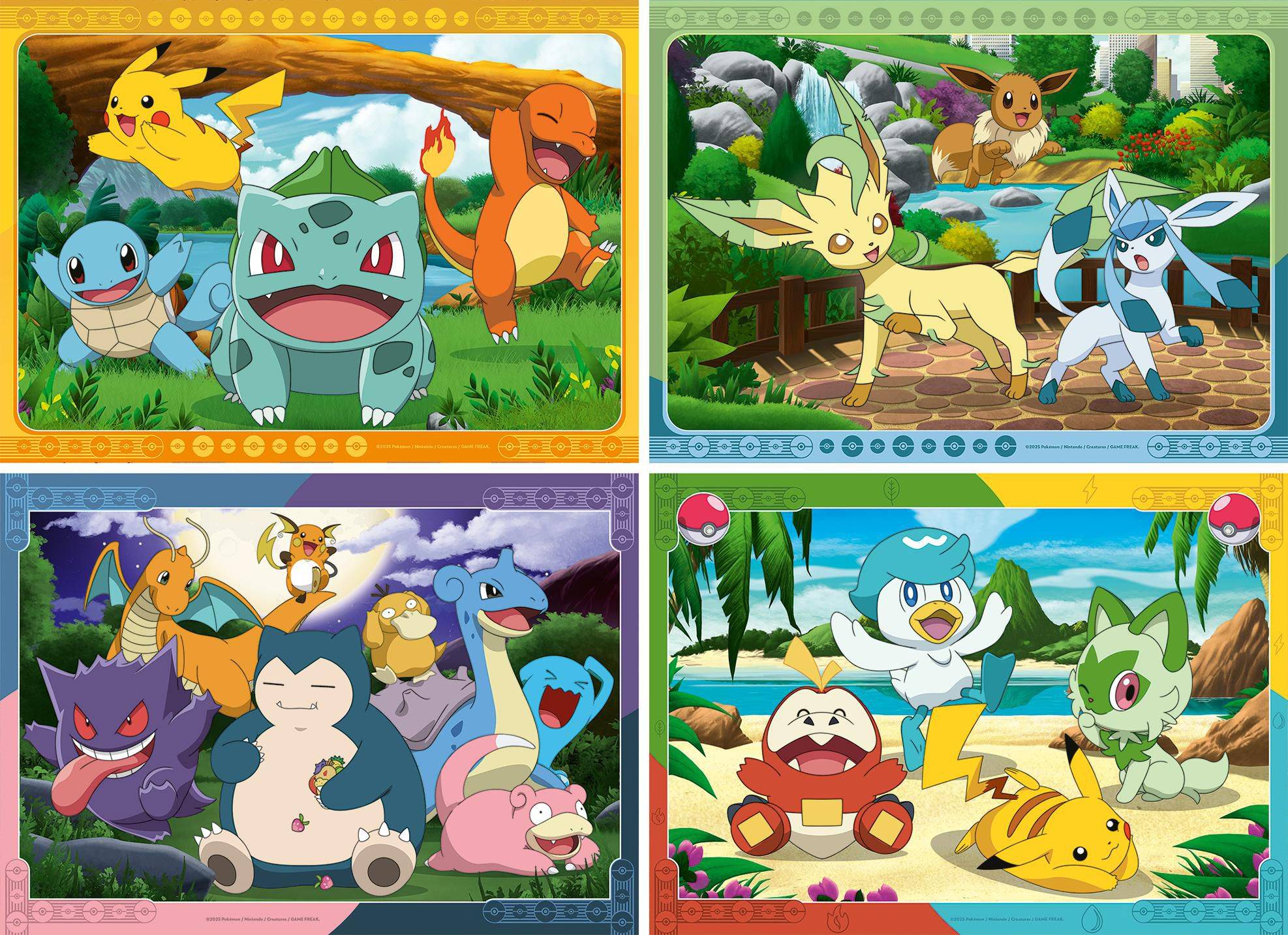 Svět dětí - Ravensburger Puzzle 120042860 Pokémon 4x100 dílků