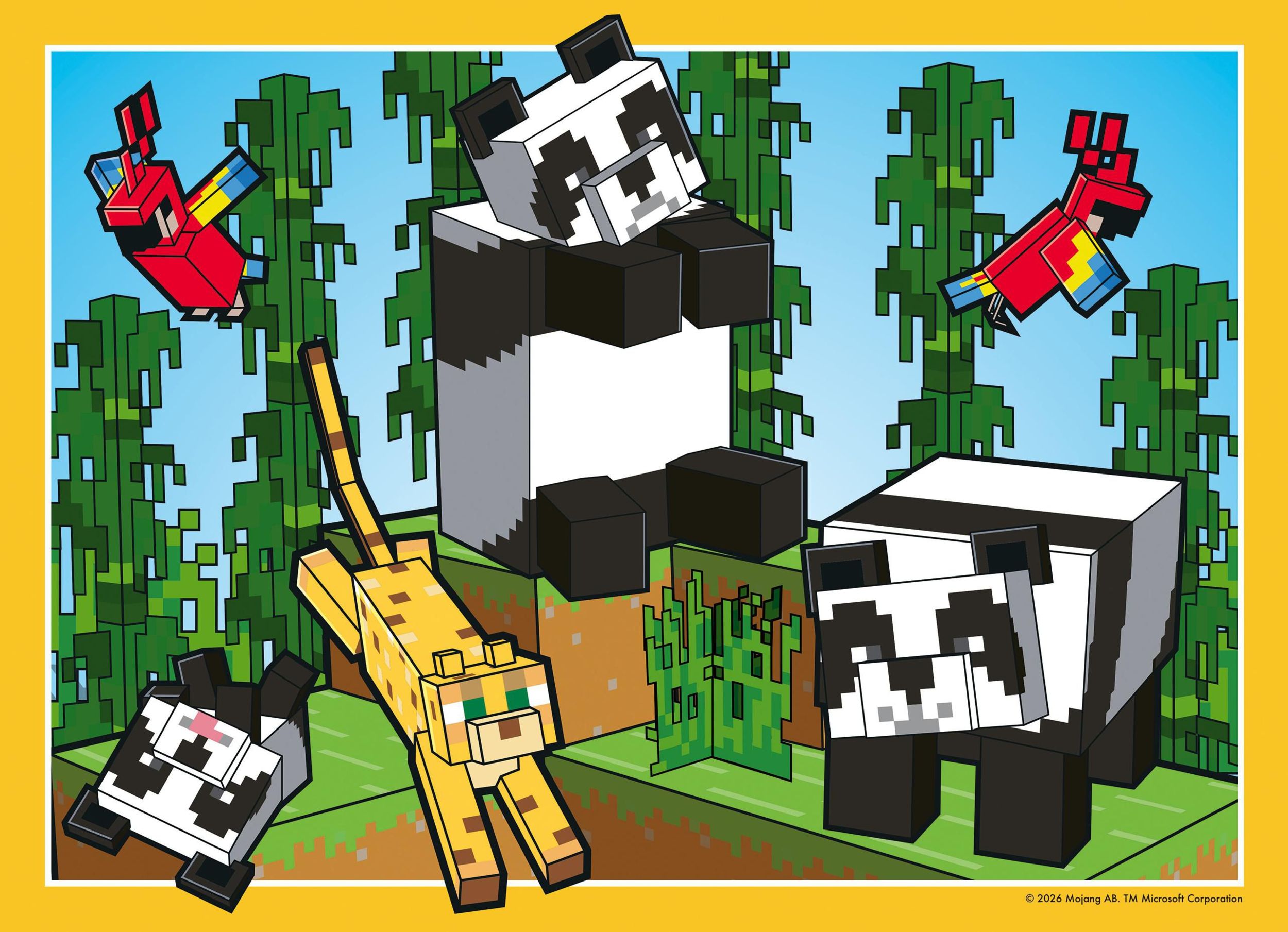Ravensburger Puzzle 120042907 Minecraft 4x100 dílků-3