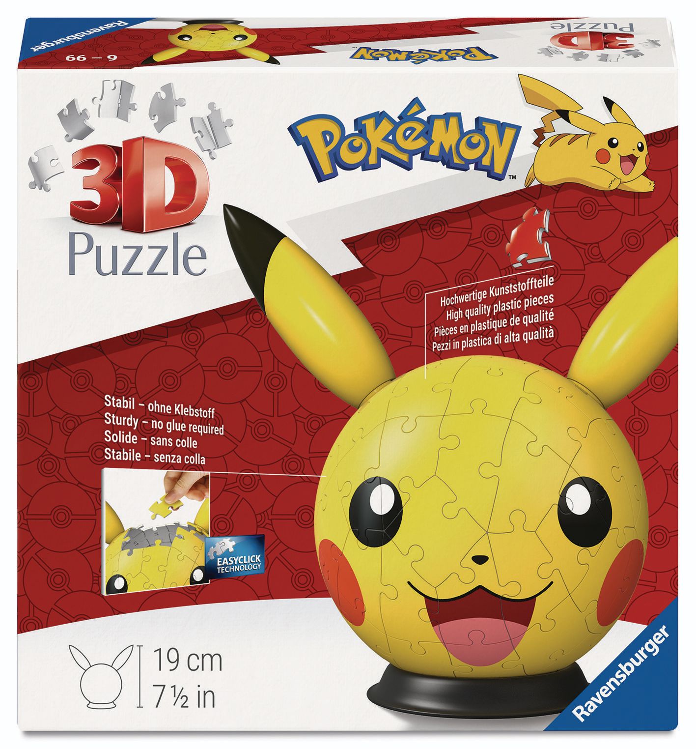 Svět dětí - RAVENSBURGER Puzzle 120080763 Puzzle ball s ušima Pokémon