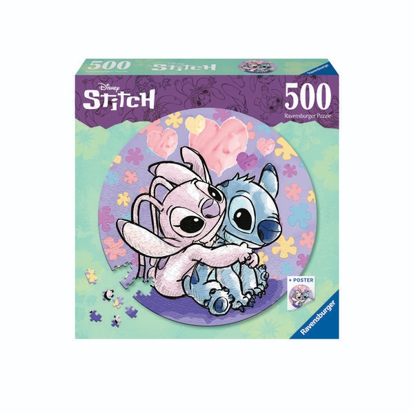 Svět dětí - Ravensburger Puzzle 175819 Kruhové Puzzle: Disney: Stitch 500 dílků
