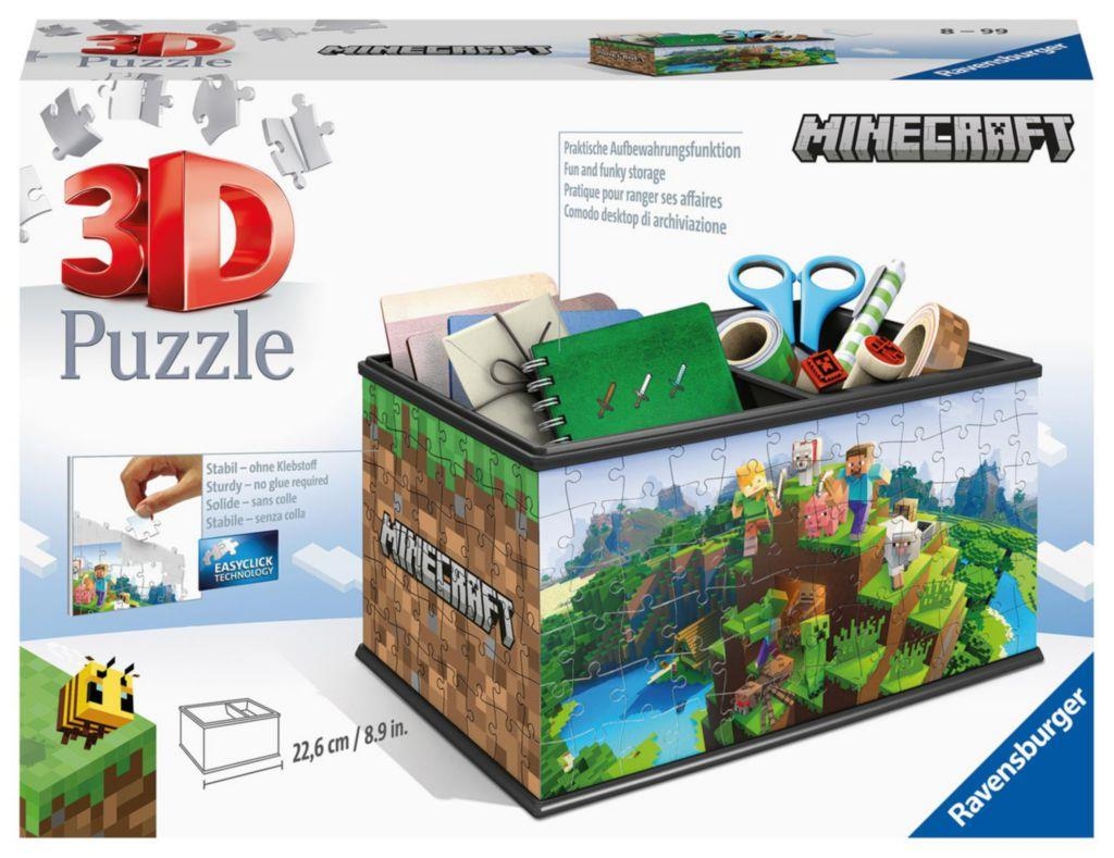 Svět dětí - Ravensburger puzzle 3D puzzle 112869 Úložná krabice Minecraft 216 dílků