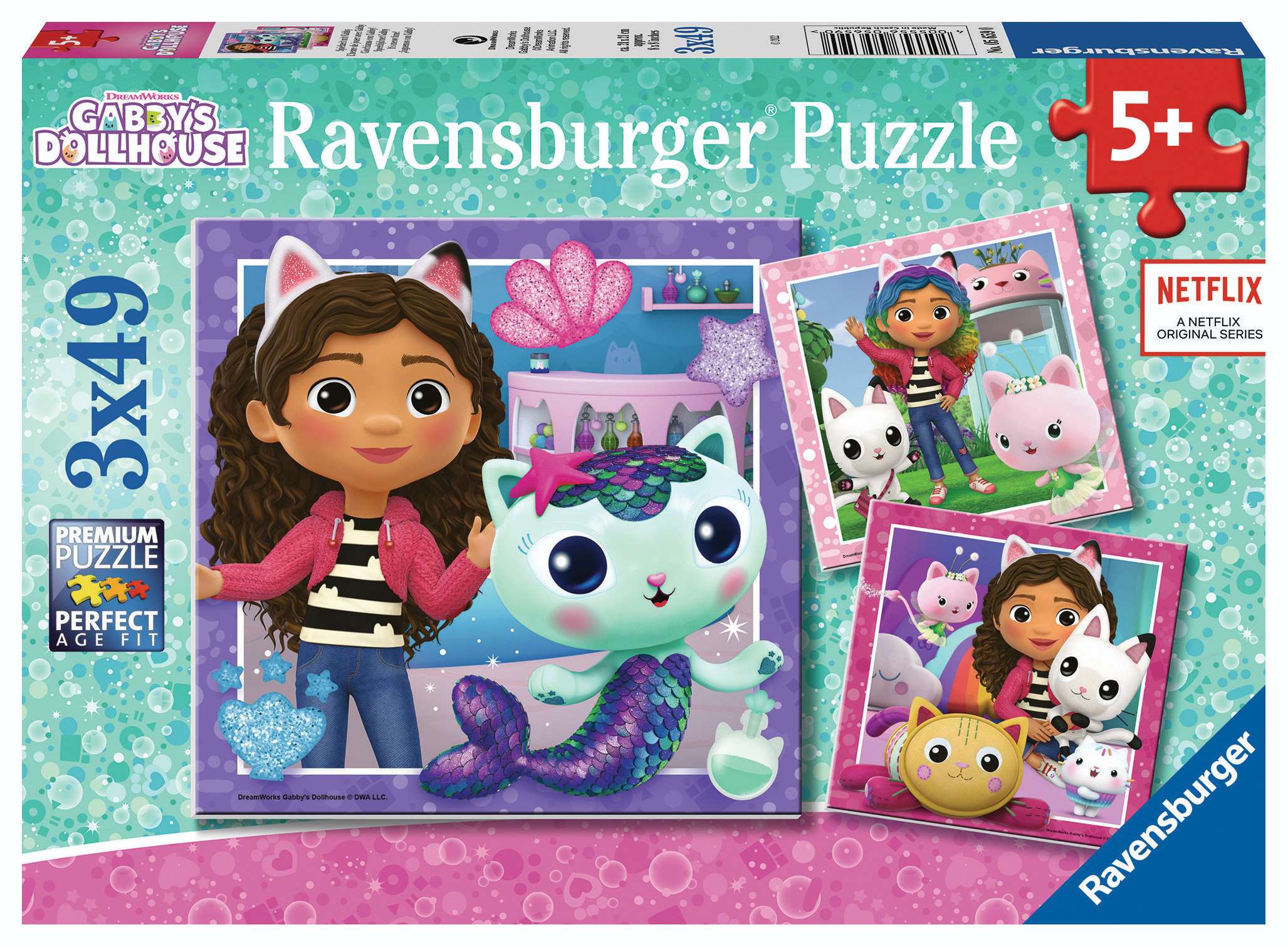 Svět dětí - Ravensburger Puzzle 56590 Gabby's Dollhouse 3x49 dílků