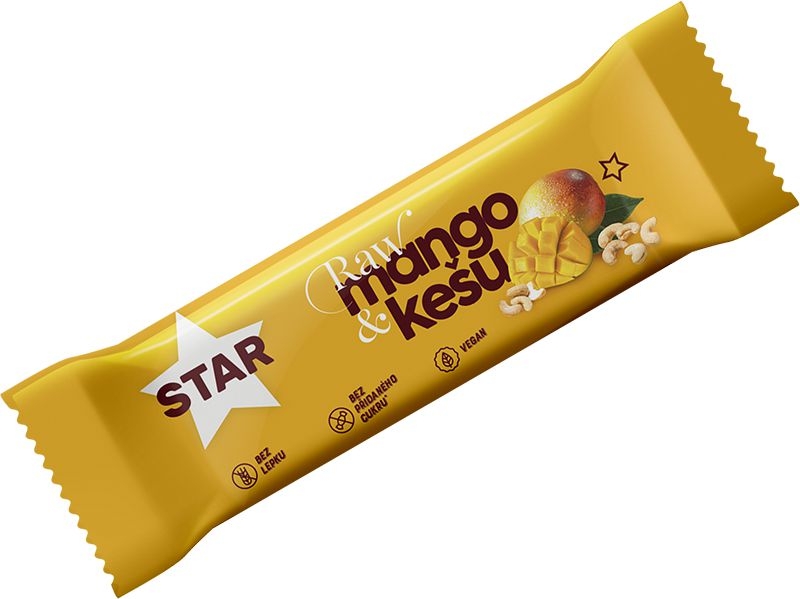 Zdravý svět - Raw star mango&kešu 35g.