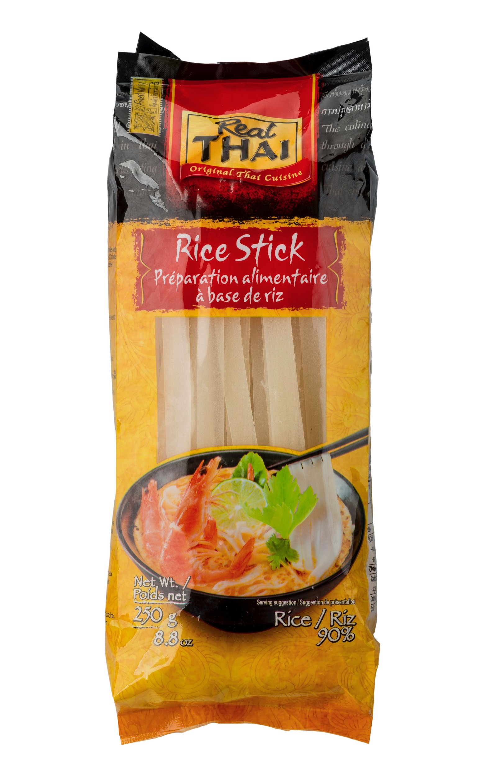 Trvanlivé potraviny - Real Thai Rýžové nudle 10 mm, 250 g