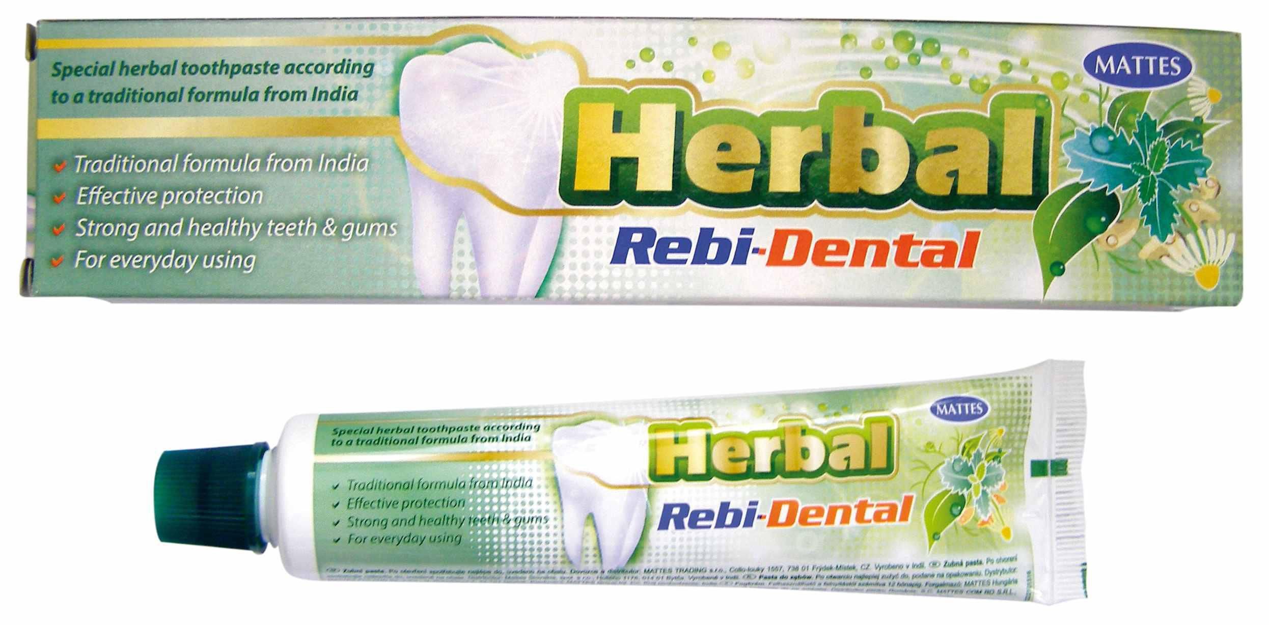 Drogerie a kosmetika - REBI-DENTAL HERBAL ZP 100g
