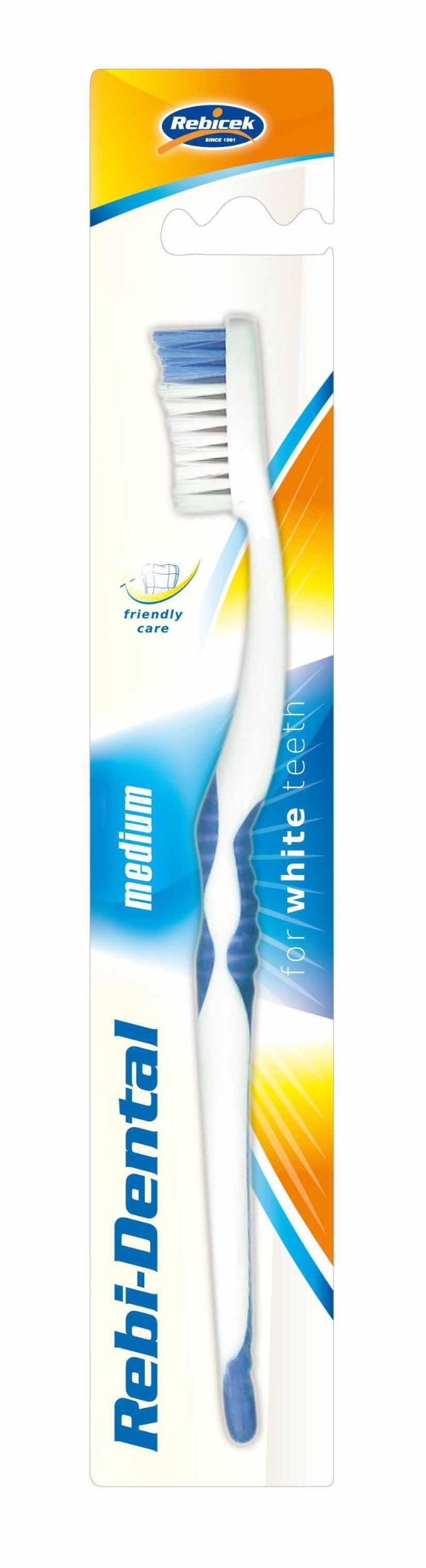 Drogerie a kosmetika - Rebi-Dental zubní kartáček středně tvrdý 1ks