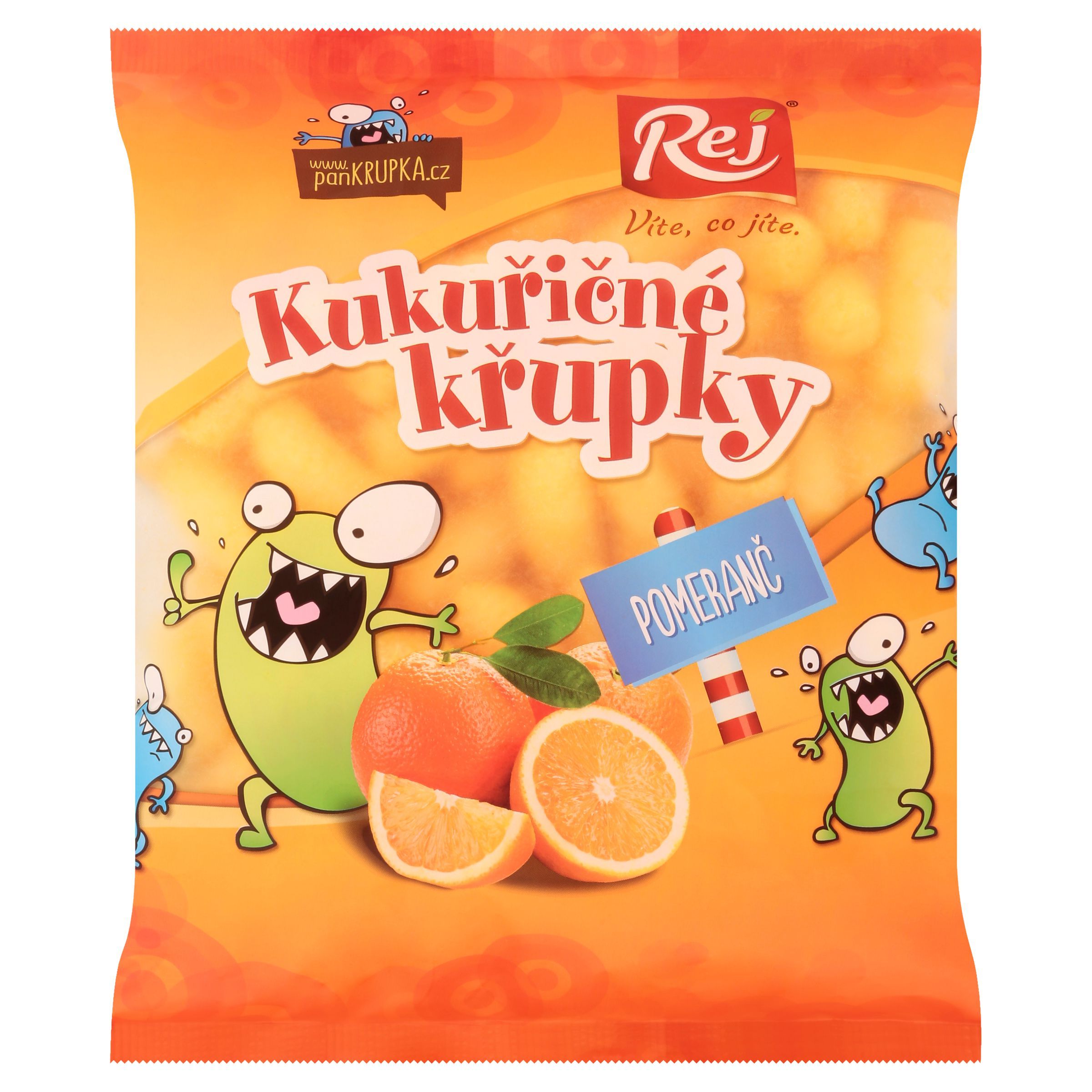 Trvanlivé potraviny - Rej Kukuřičné křupky pomerančové 90 g