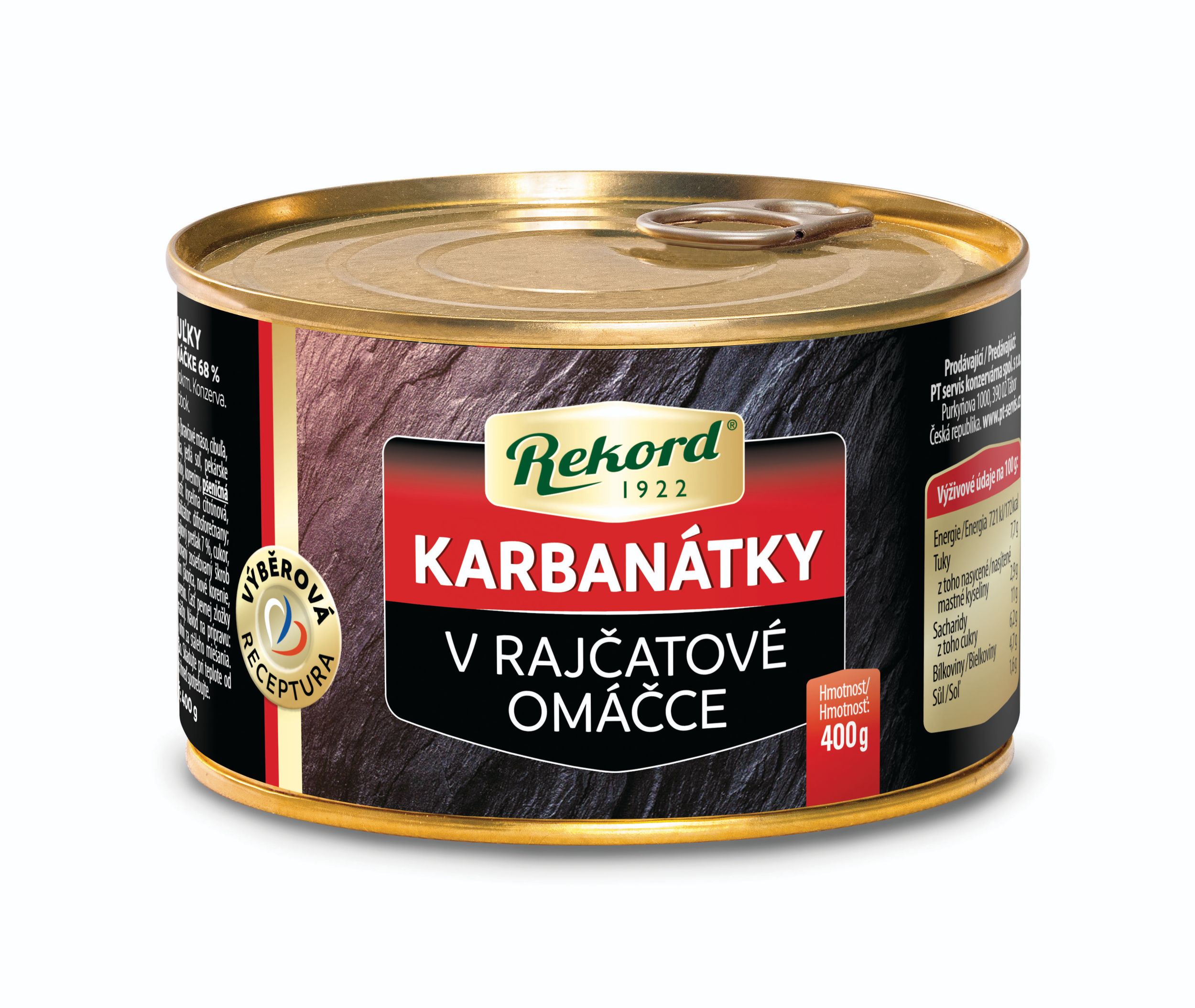 Trvanlivé potraviny - Rekord Karbanátky v rajčatové omáčce 400g