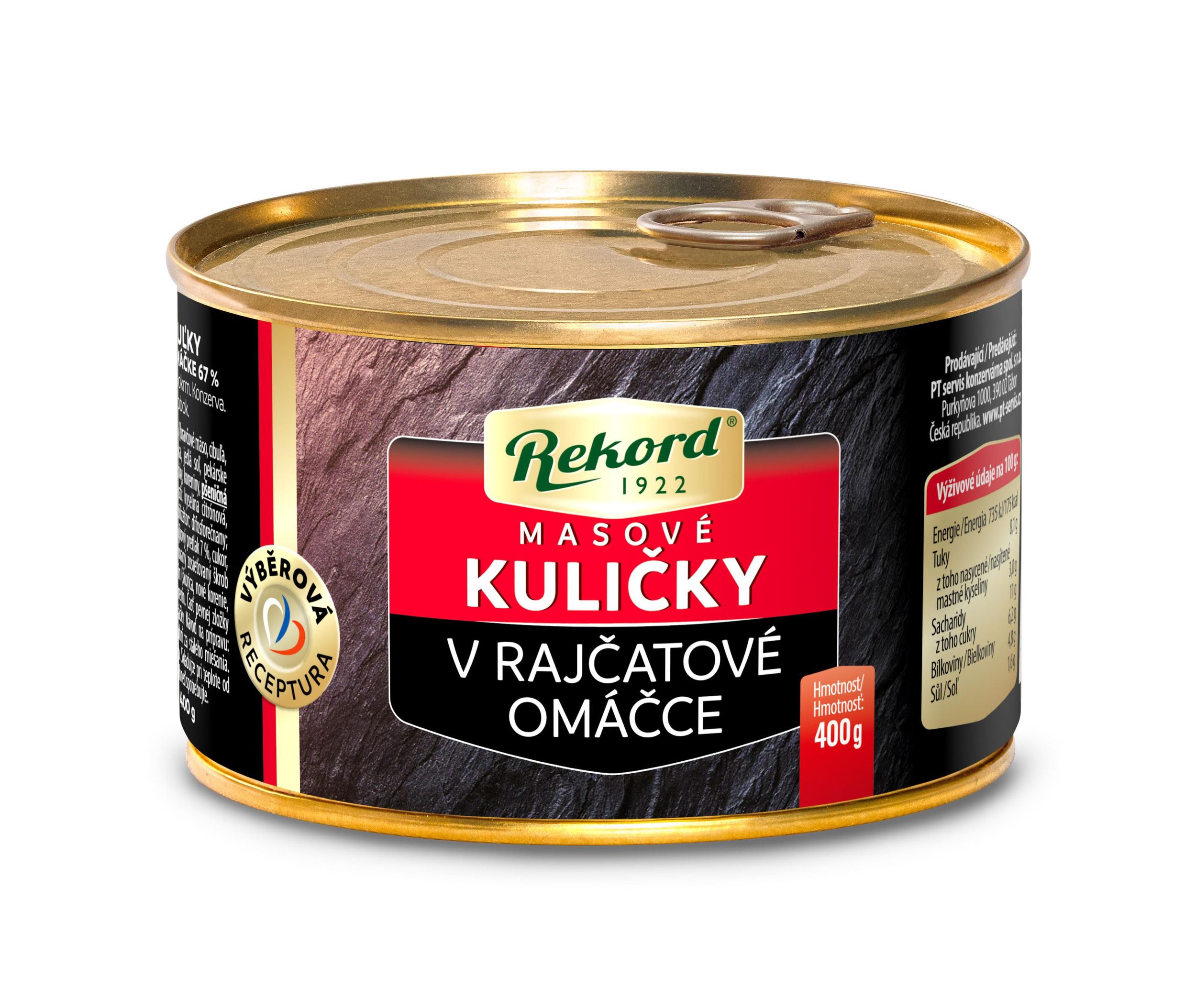 Trvanlivé potraviny - Rekord Masové kuličky v rajčatové omáčce 400g