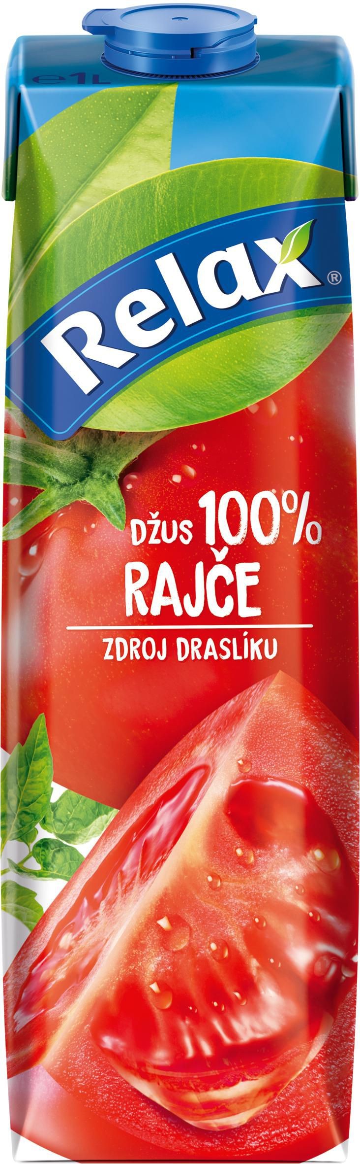 Nápoje - Relax 100% džus Rajče 1 l
