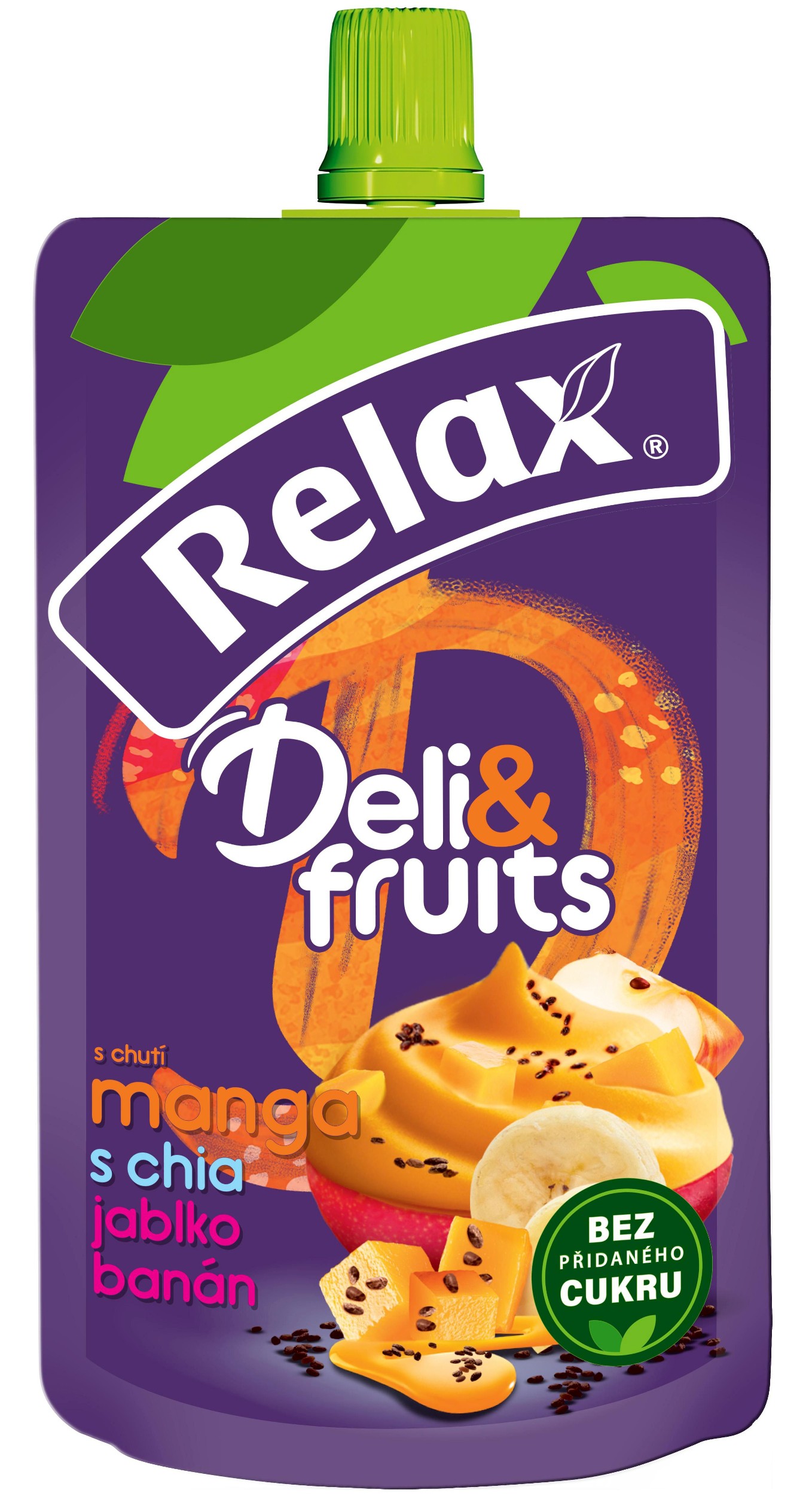 Trvanlivé potraviny - Relax Deli&fruits pyré Mango-Chia-jablko-banán 170g