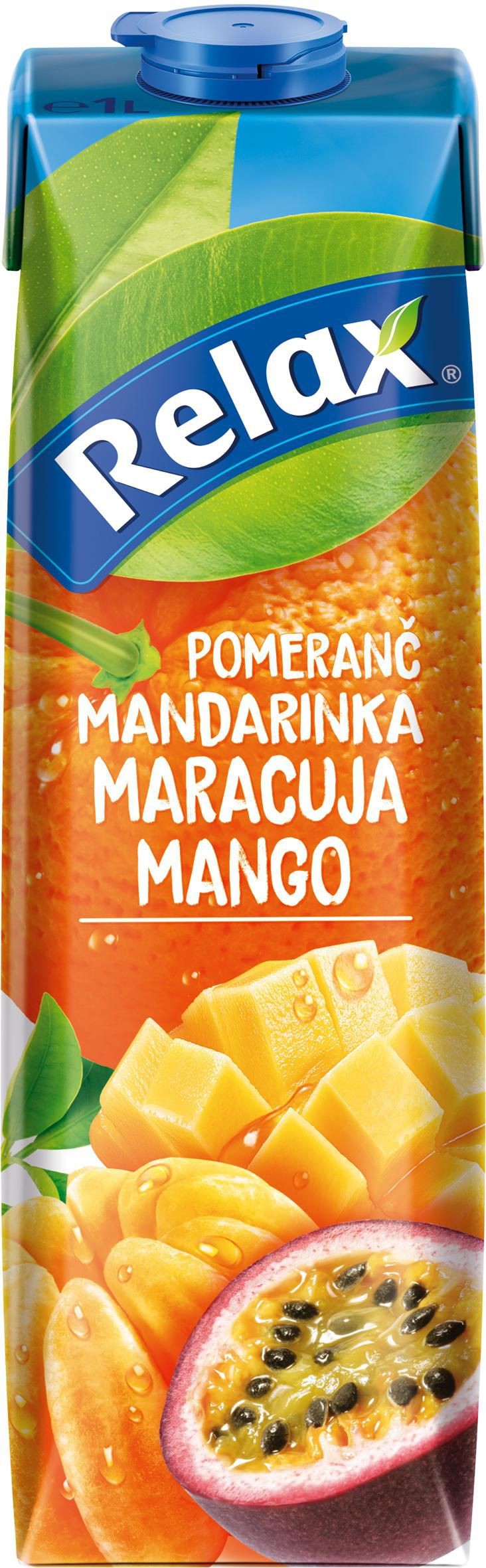 Nápoje - Relax Mandarinka-maracuja-mango 1 l