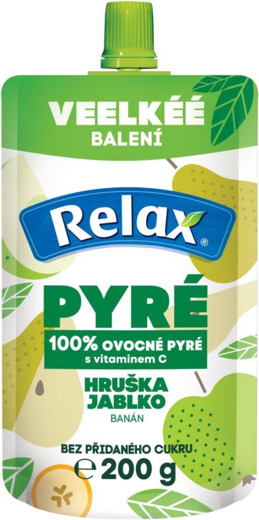 Svět dětí - Relax Pyré 100% hruška - jablko 200g