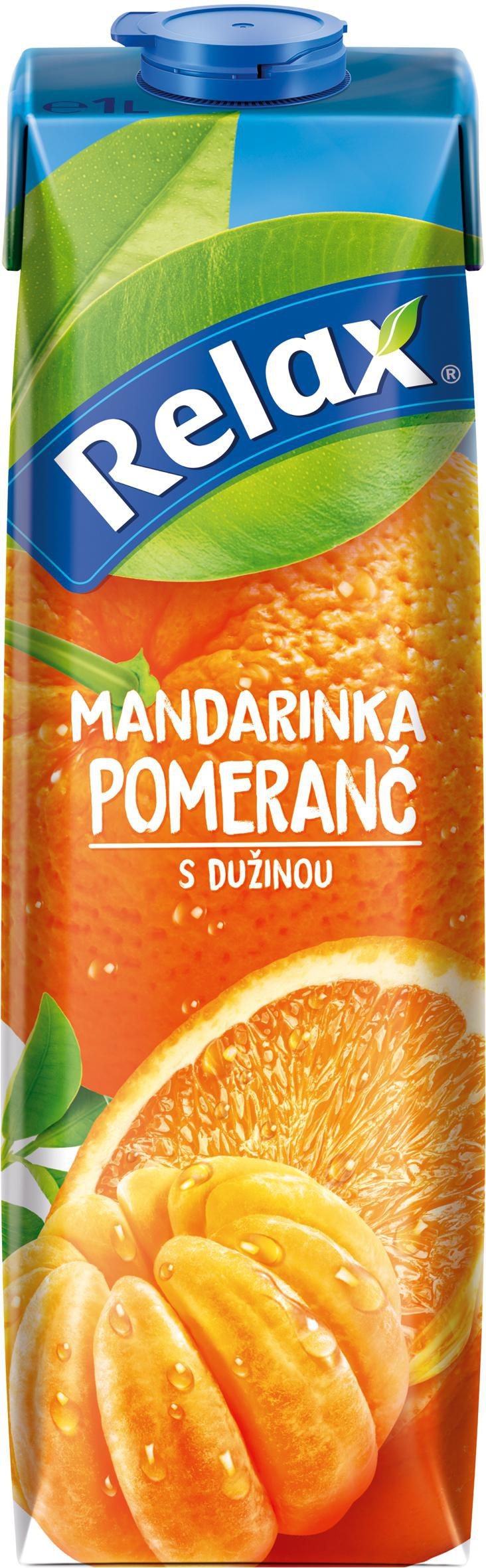 Nápoje - Relax Select mandarinka a pomeranč 1 l