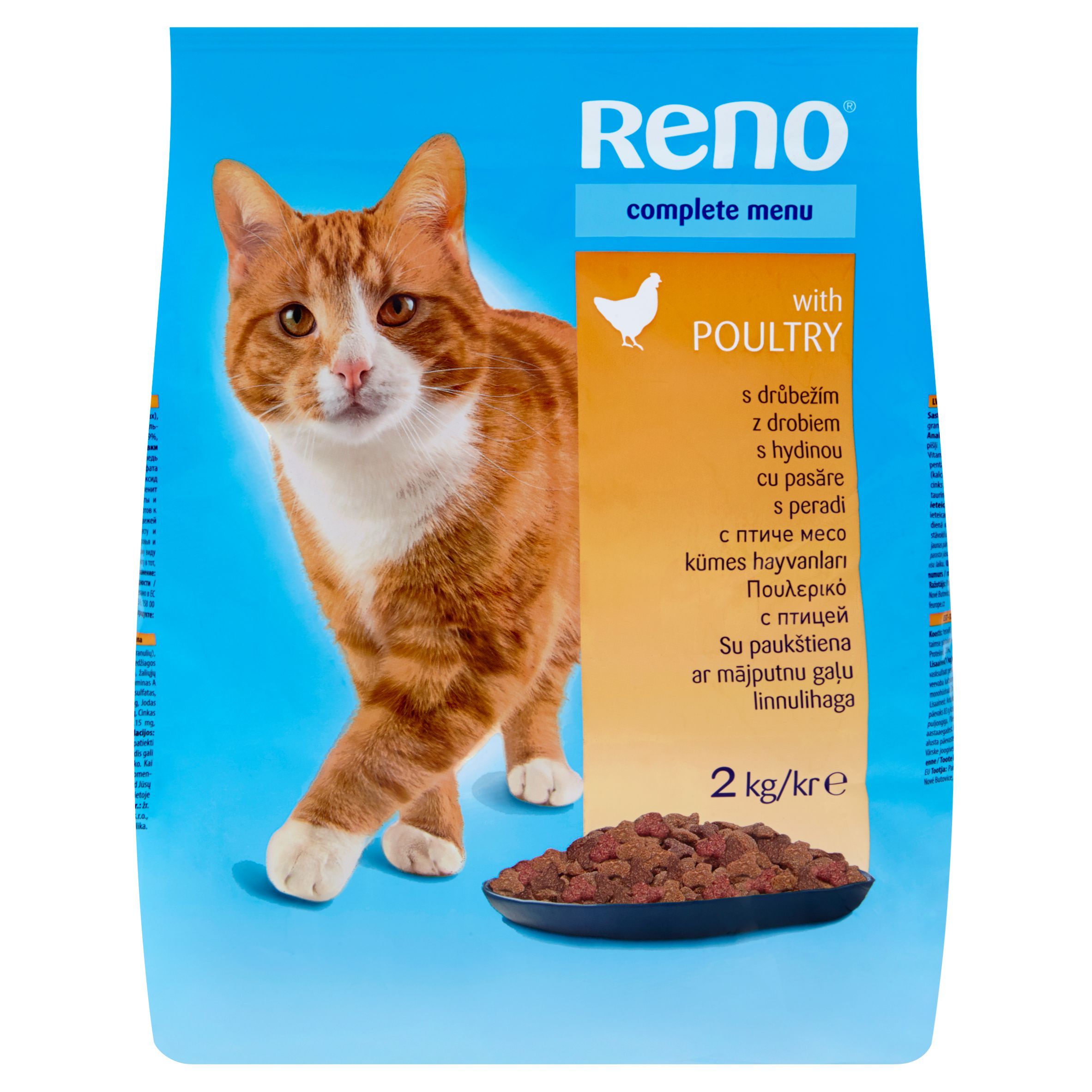 Svět zvířat - Reno Kompletní krmivo pro dospělé kočky s drůbežím 2 kg