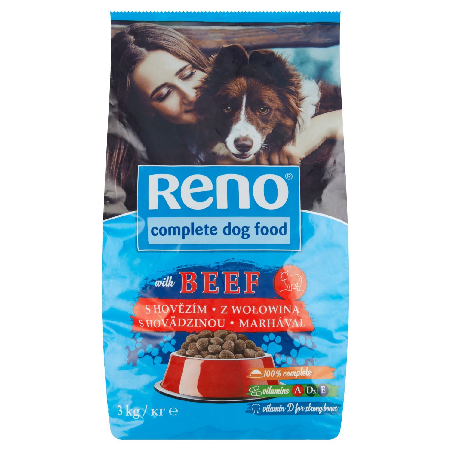 Svět zvířat - Reno Kompletní krmivo pro dospělé psy s hovězím 3kg