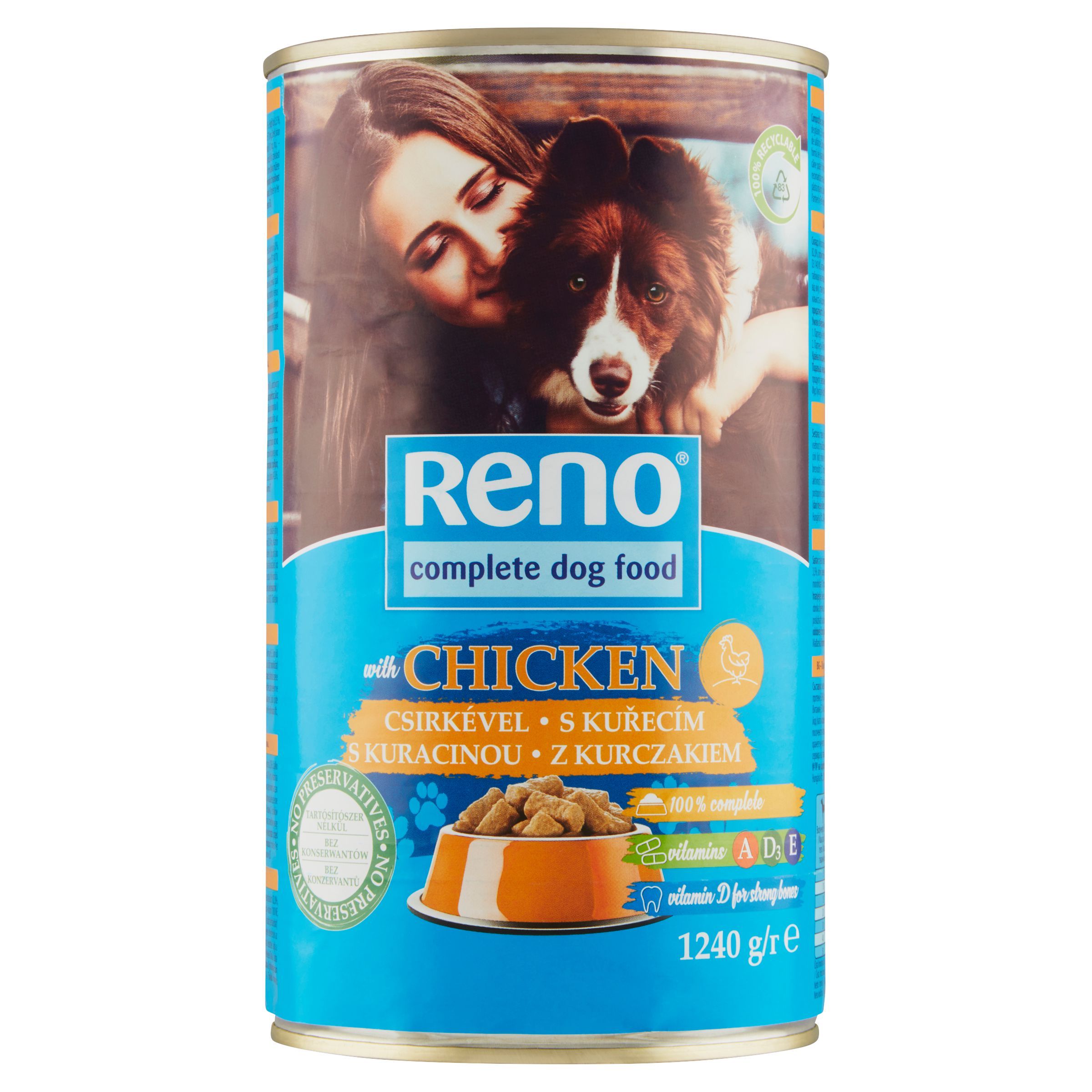 Svět zvířat - Reno Kompletní krmivo pro dospělé psy s kuřecím 1240 g