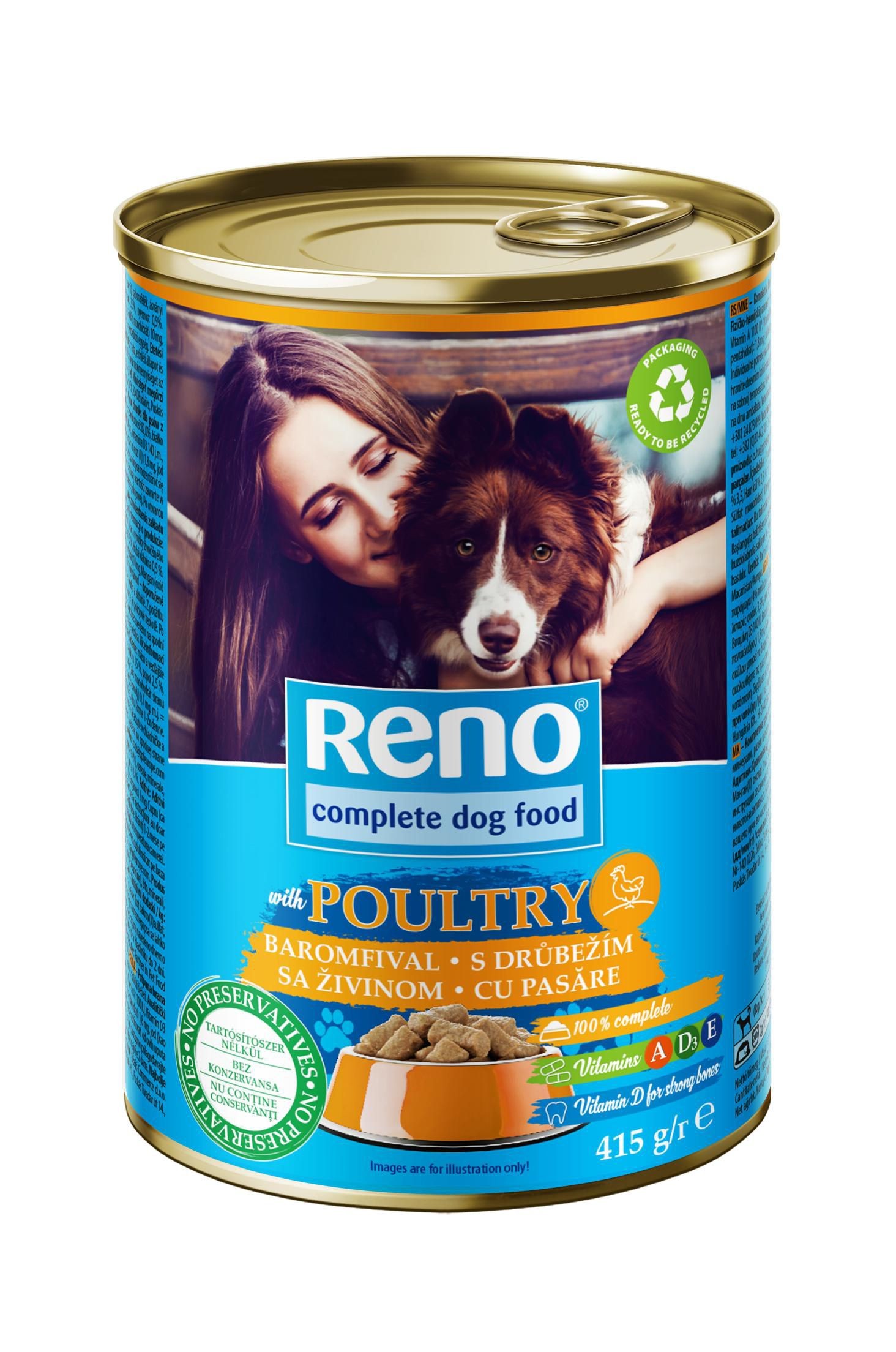 Svět zvířat - Reno Kompletní krmivo pro dospělé psy s kuřecím 415 g