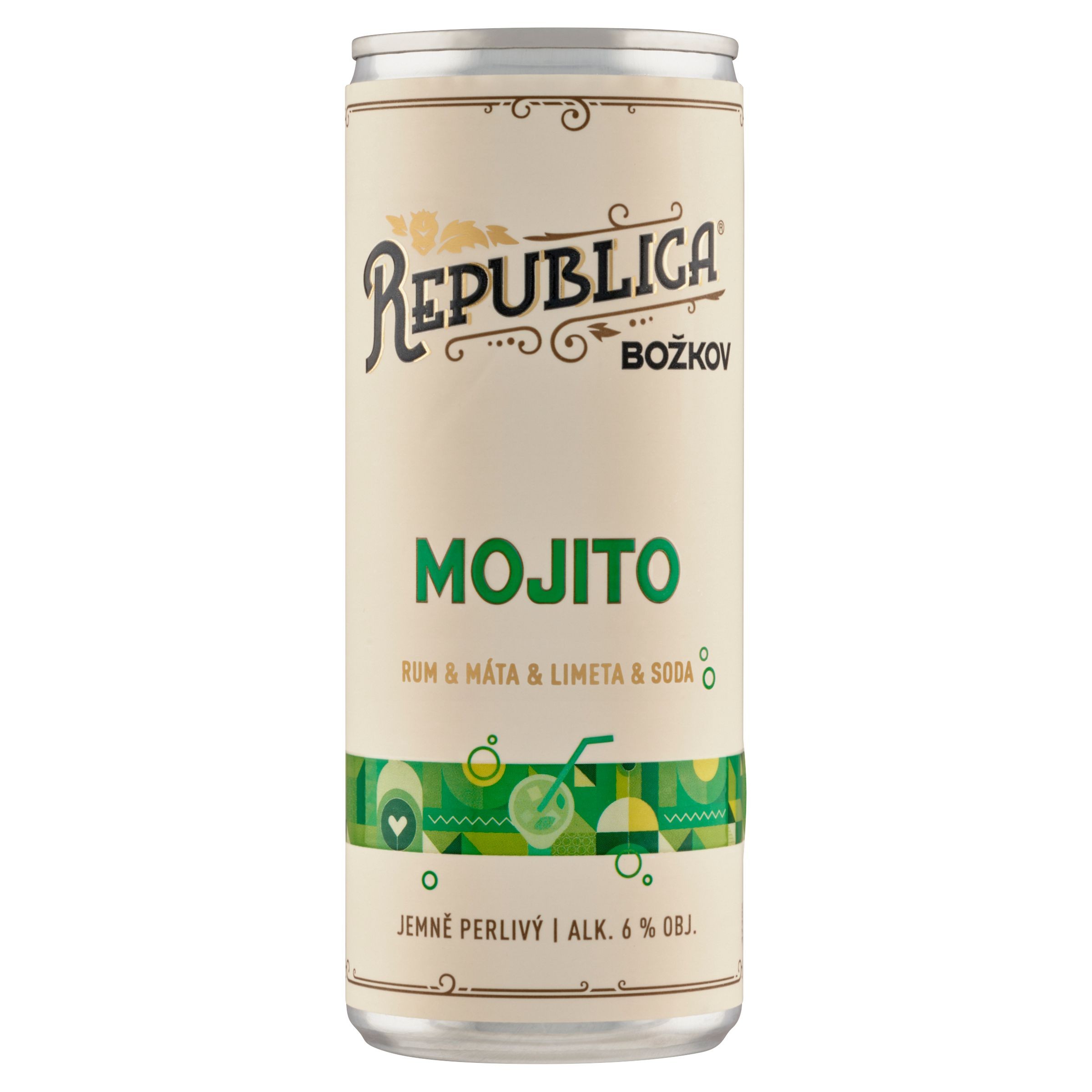 Nápoje - Republica Mojito Plech 6% 0,25 l