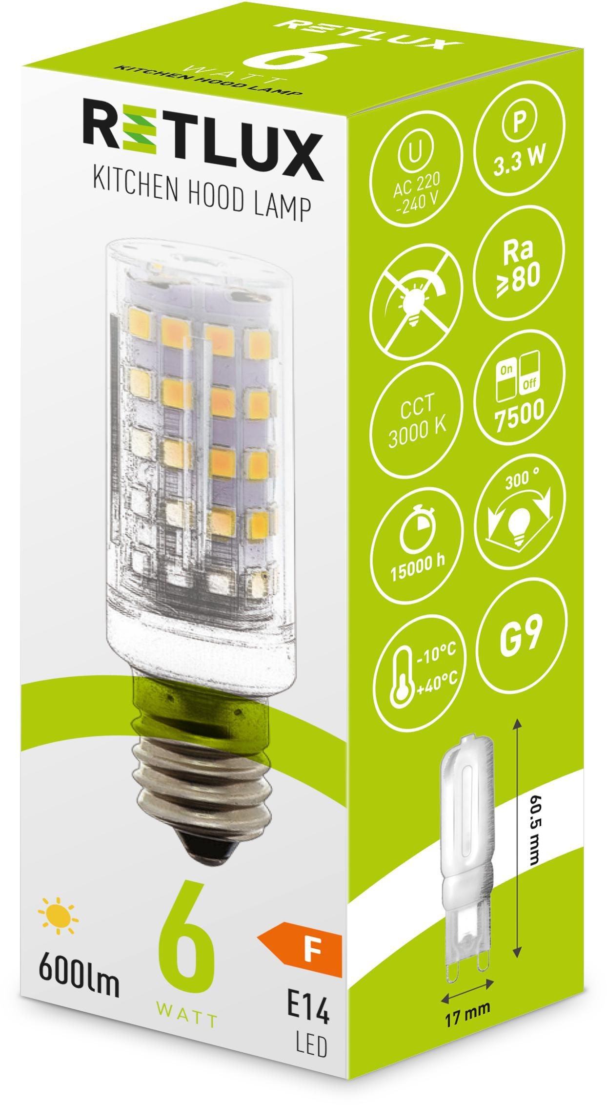 Elektro - Retlux Led žárovka E14 6W RLL459