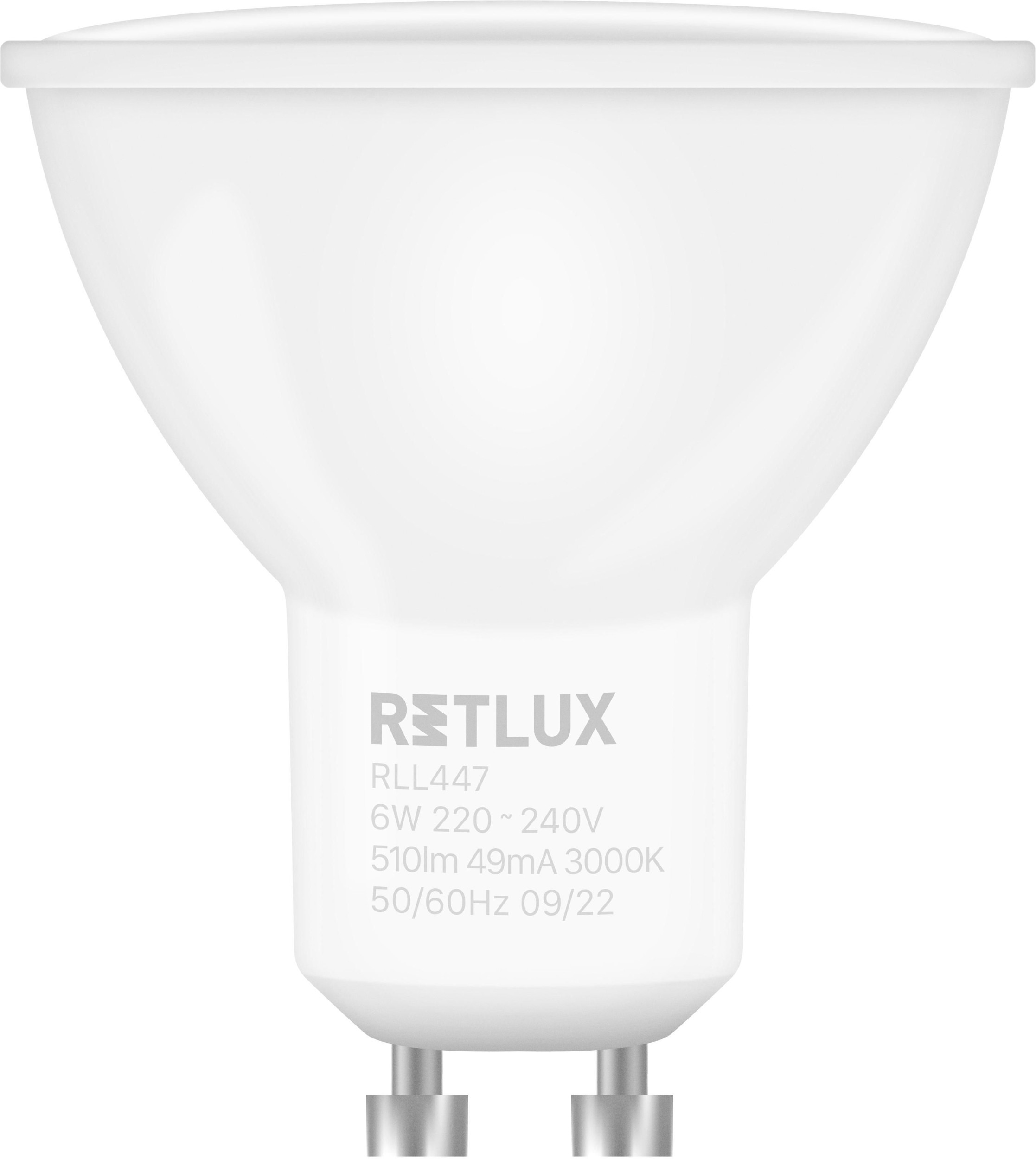 Elektro - Retlux Led žárovka RLL 447 6W GU10