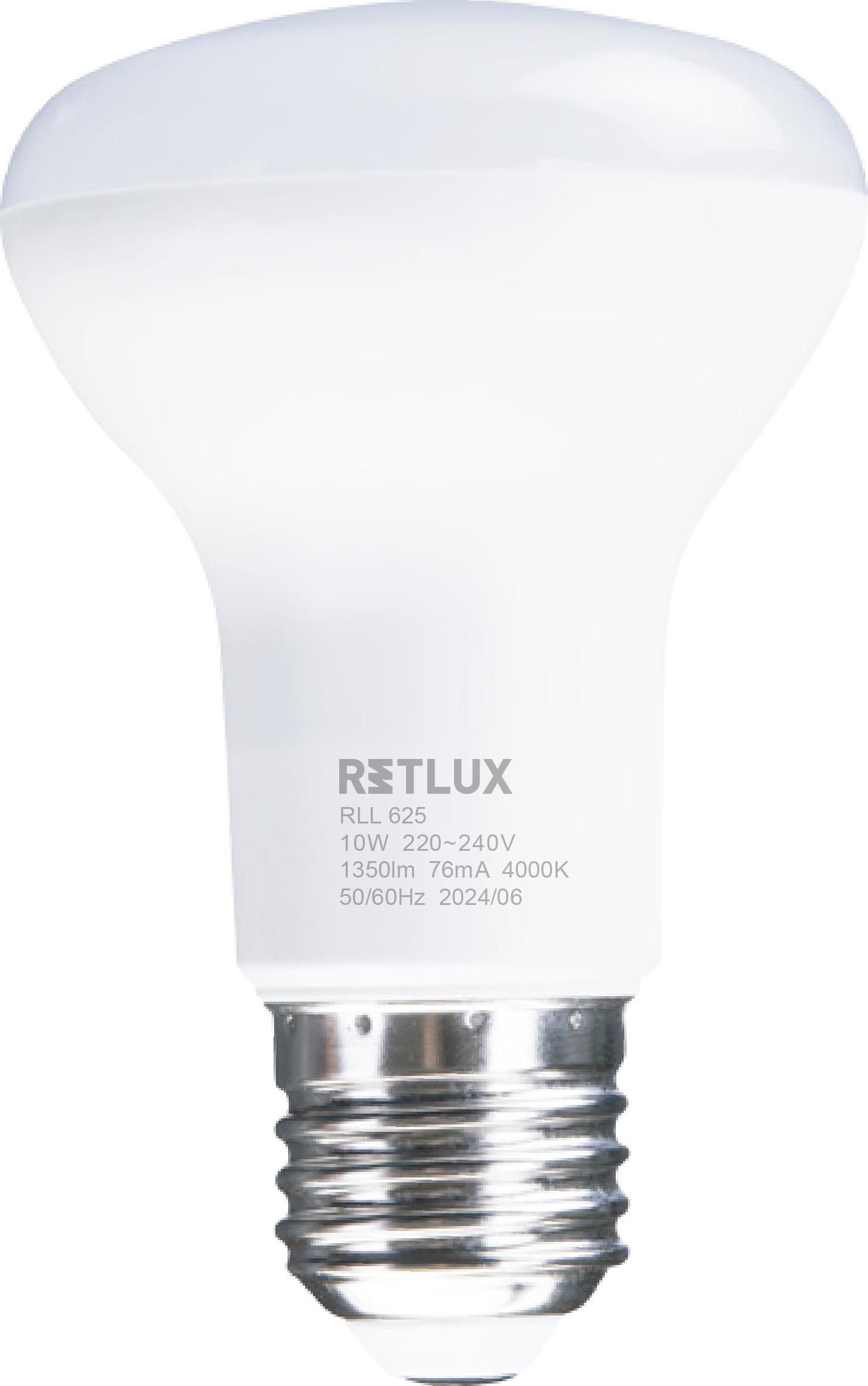 Elektro - Retlux Led žárovka RLL 625 R63 E27 Spot 10W CW D