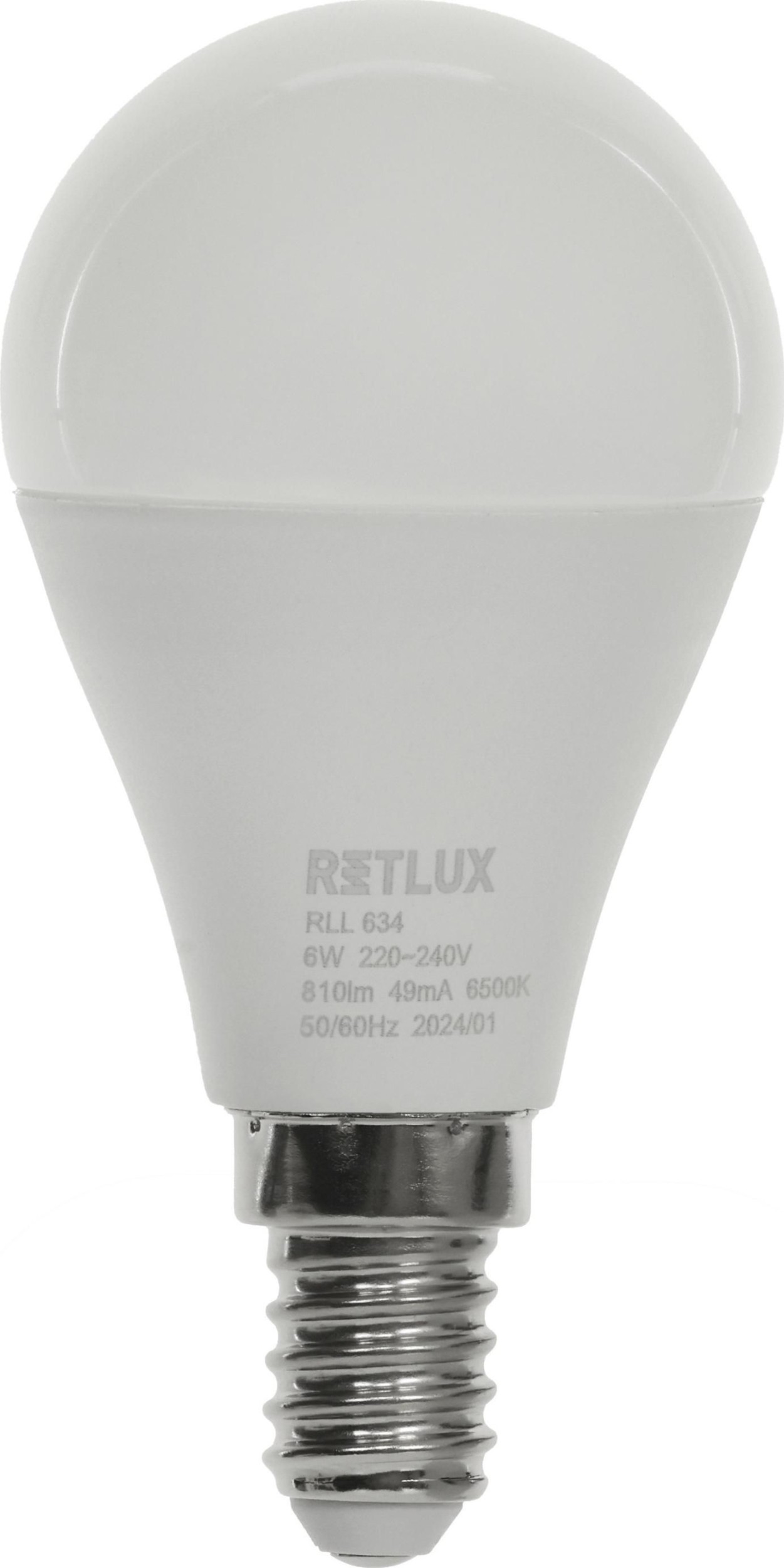 Elektro - Retlux Led žárovka RLL 634 G45 E14 miniG 6W DL D