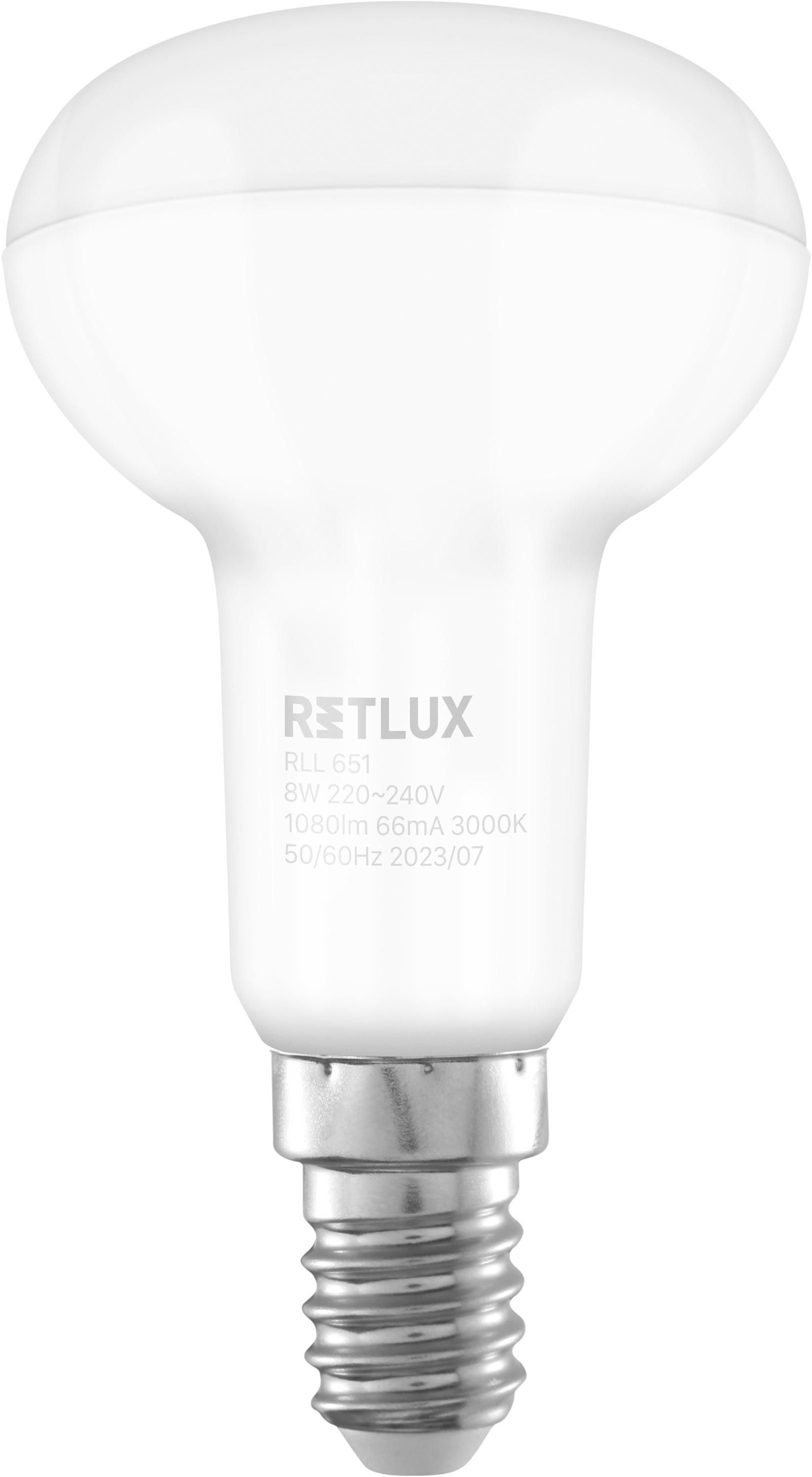 Elektro - Retlux Led žárovka RLL 651 R50 E14 Spot 8W WW D