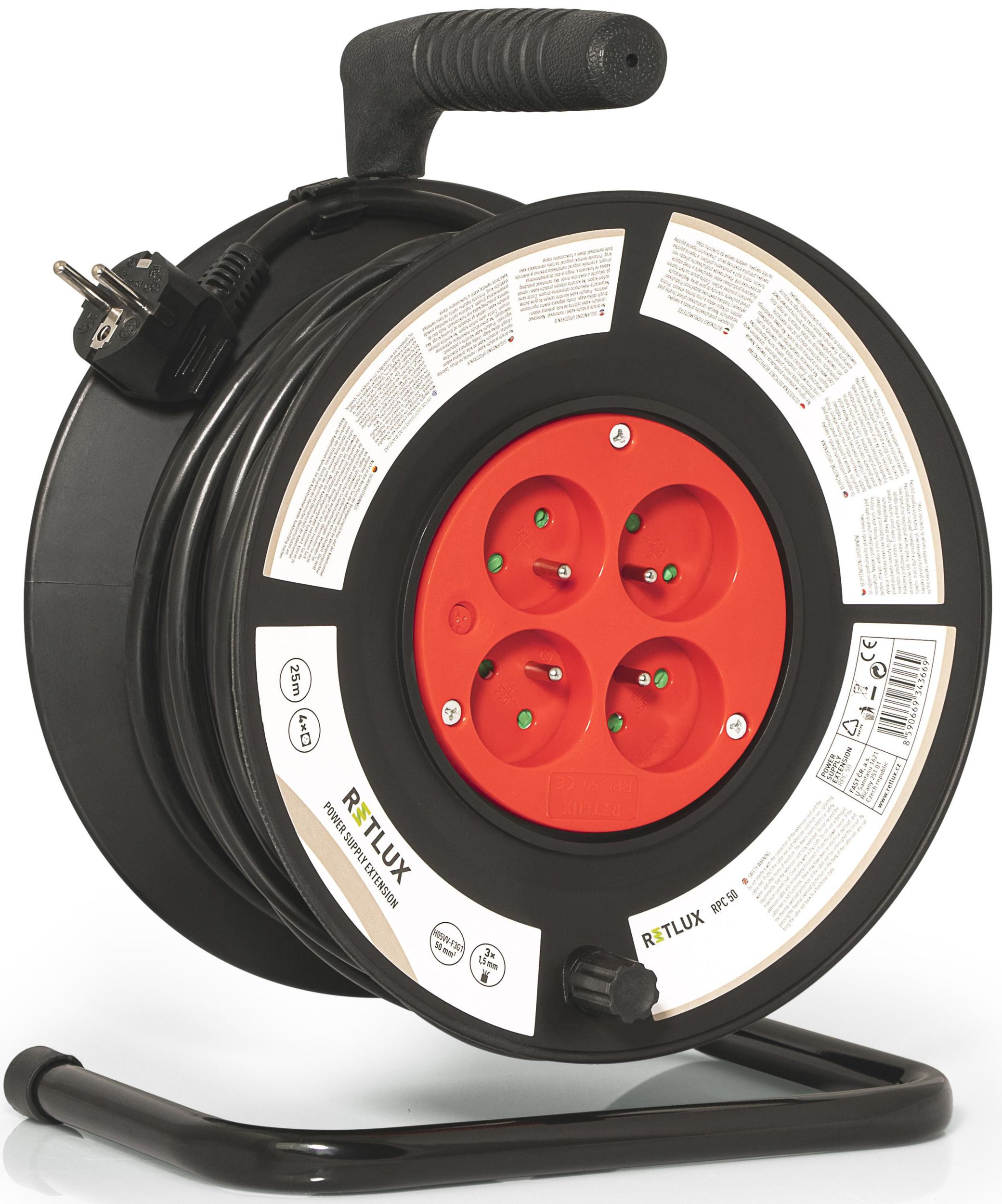 Elektro - Retlux RPC 50 prodl. 25m/4 3×1,5mm buben