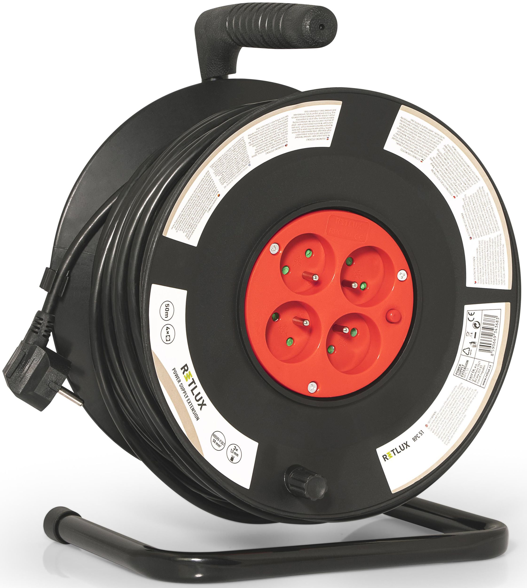 Elektro - Retlux RPC 51 prodl. 50m/4 3×1,5mm buben