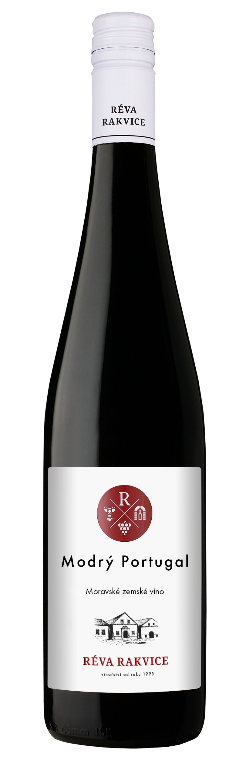 Nápoje - Réva Rakvice Modrý Portugal moravské zemské víno 750 ml