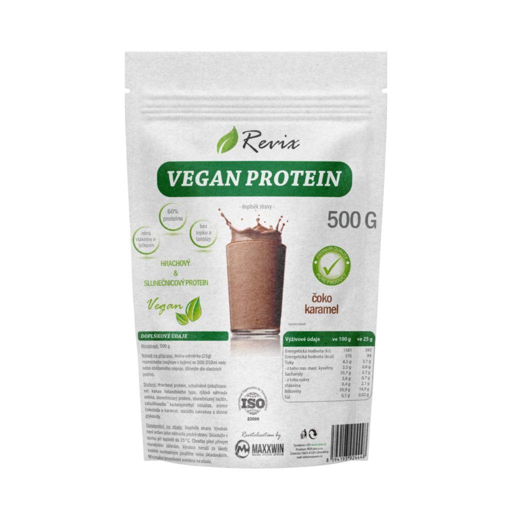 Domácnost a Zahrada - Revix Vegan protein čoko-karamel 500 g