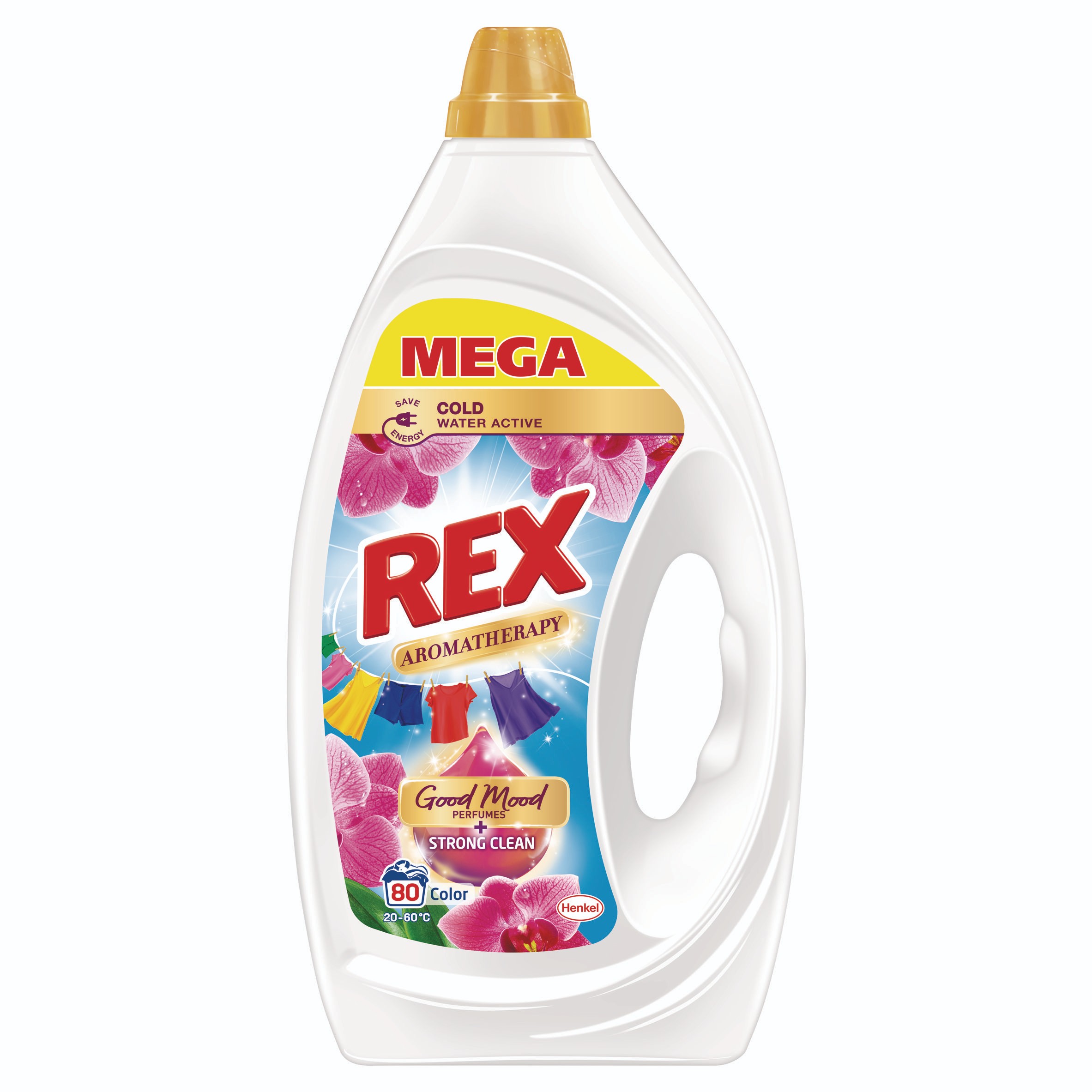 Drogerie a kosmetika - REX AT Orchid Gel 3,6L 80 praní