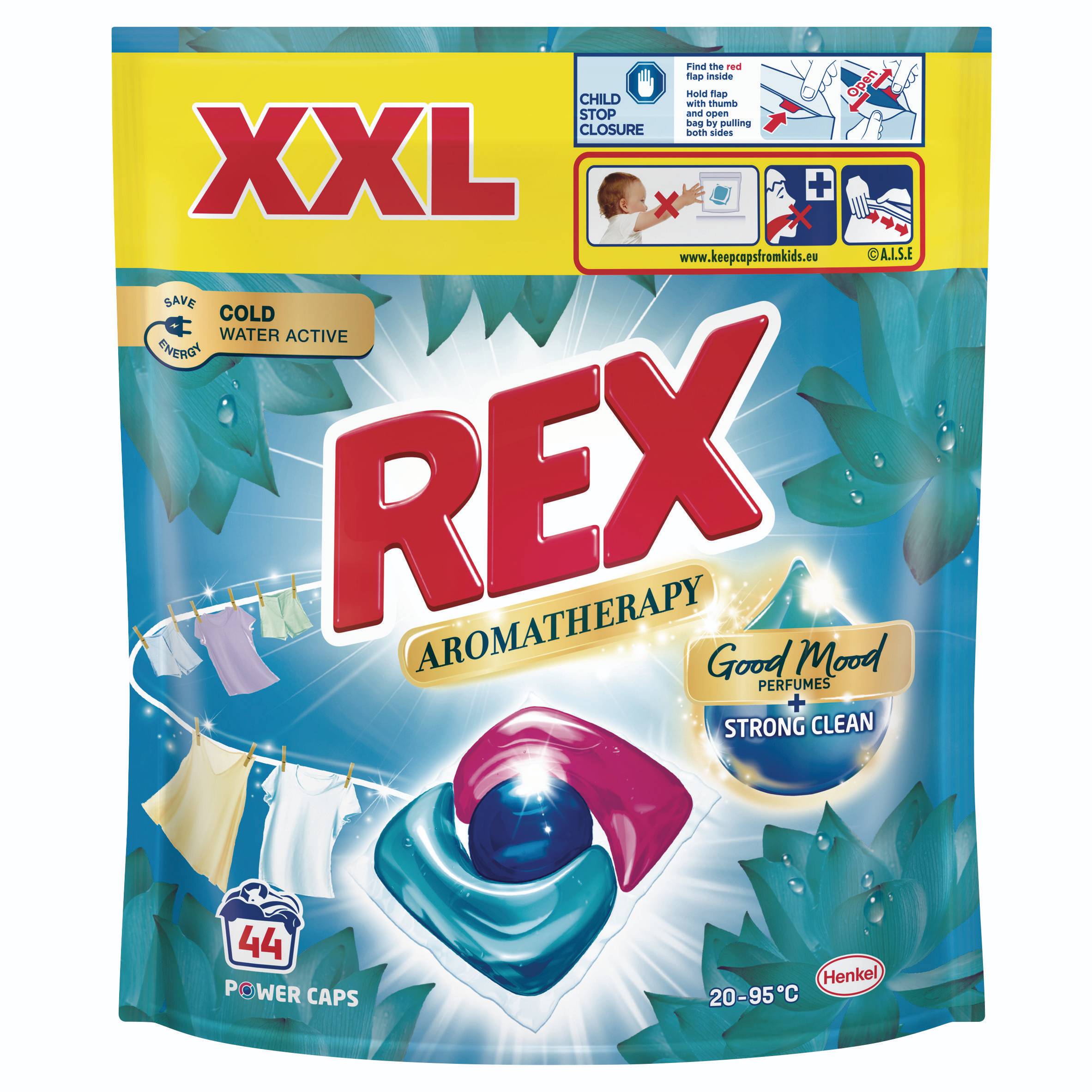 Drogerie a kosmetika - Rex Caps AT Lotus Uni 528g 44 praní