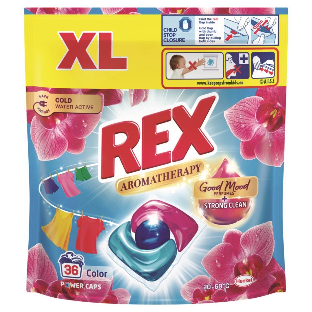 Drogerie a kosmetika - Rex Caps AT Orchid Color 432g 36 praní