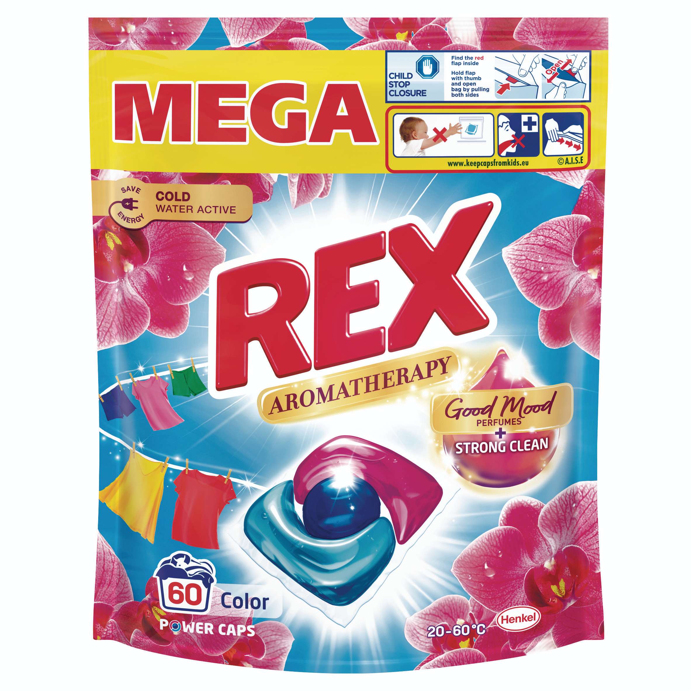 Drogerie a kosmetika - Rex Caps AT Orchid Color 720g 60 praní