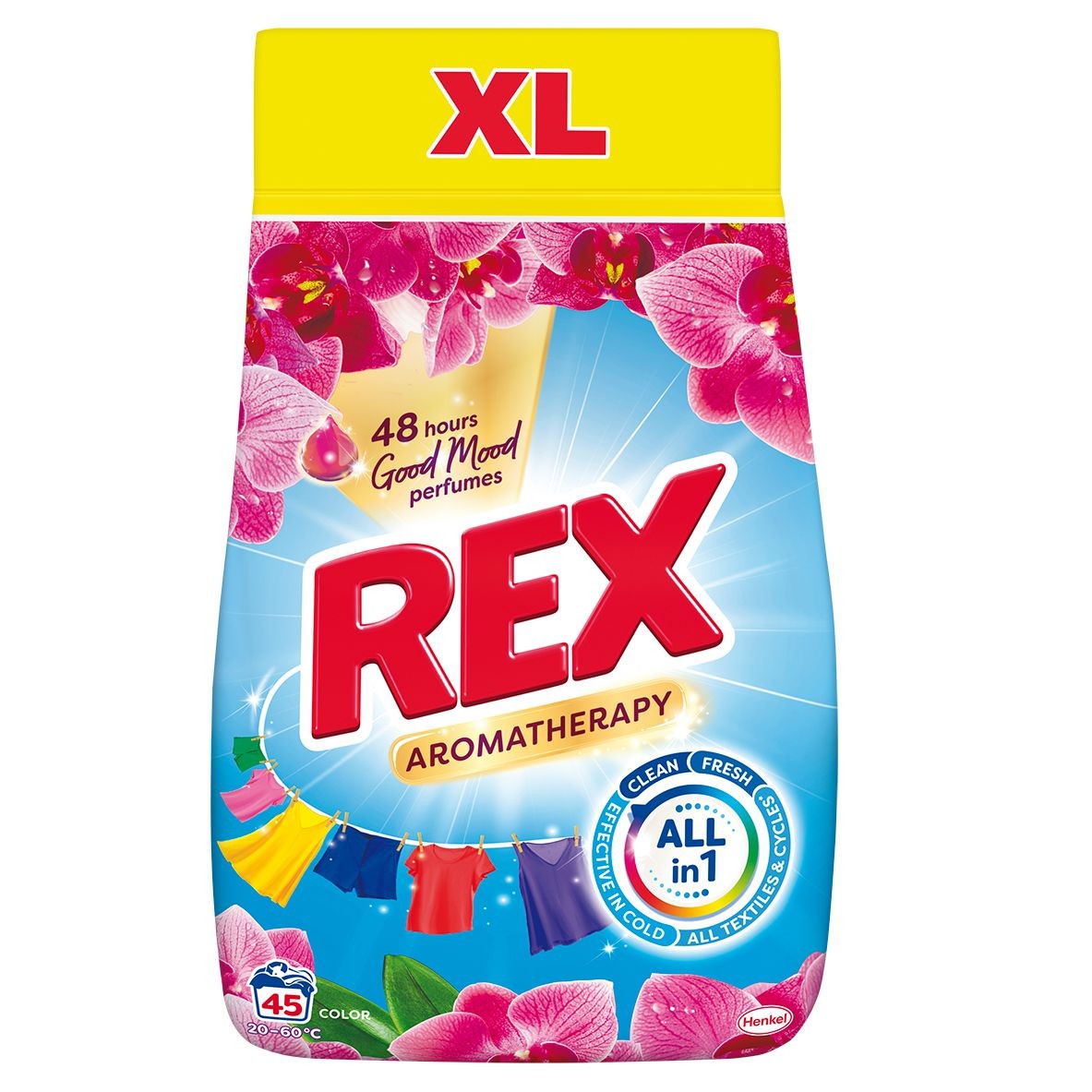 Drogerie a kosmetika - Rex Prášek AT Orchid 2,25kg 45dávek