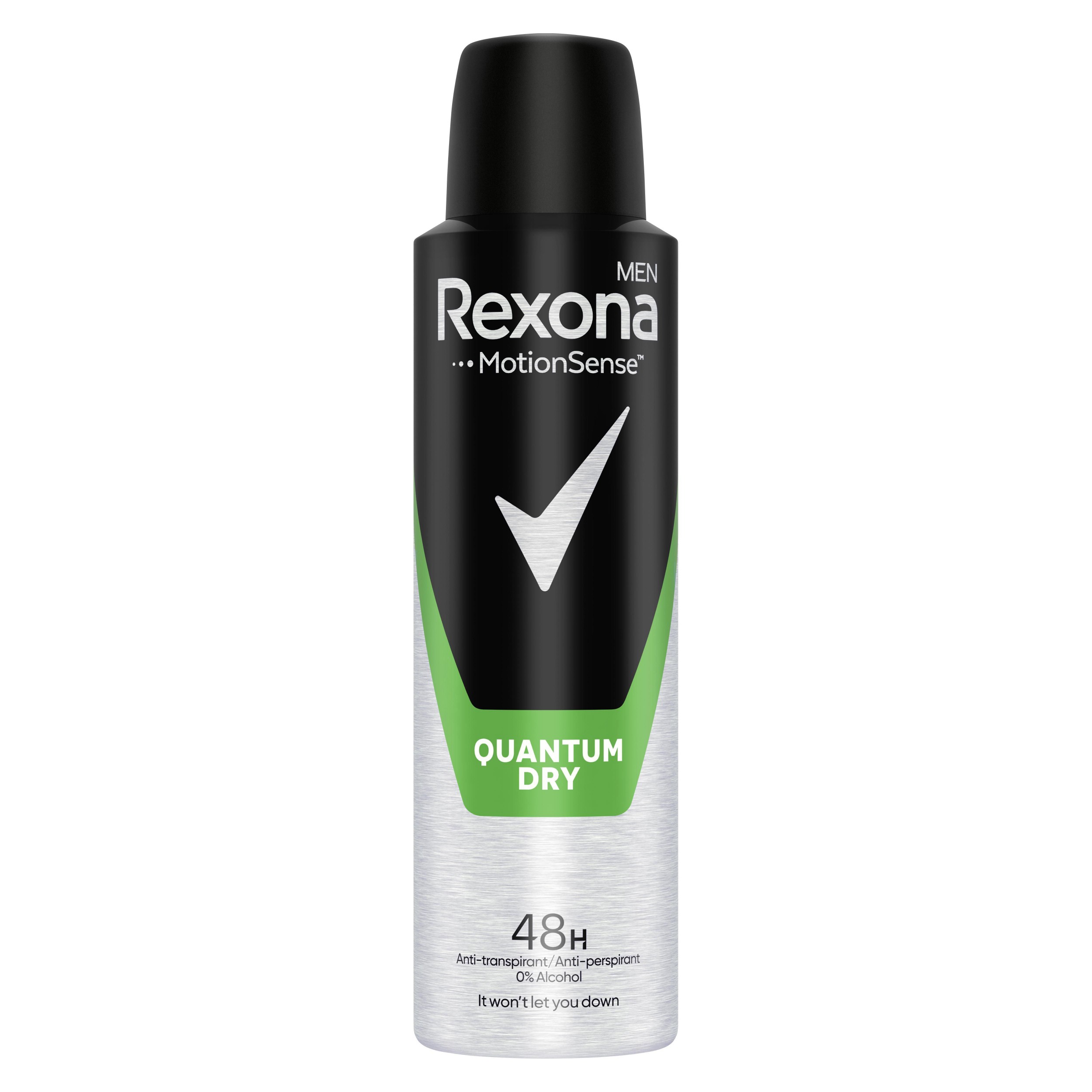 Drogerie a kosmetika - Rexona Men Quantum Dry antiperspirant sprej pro muže 150 ml