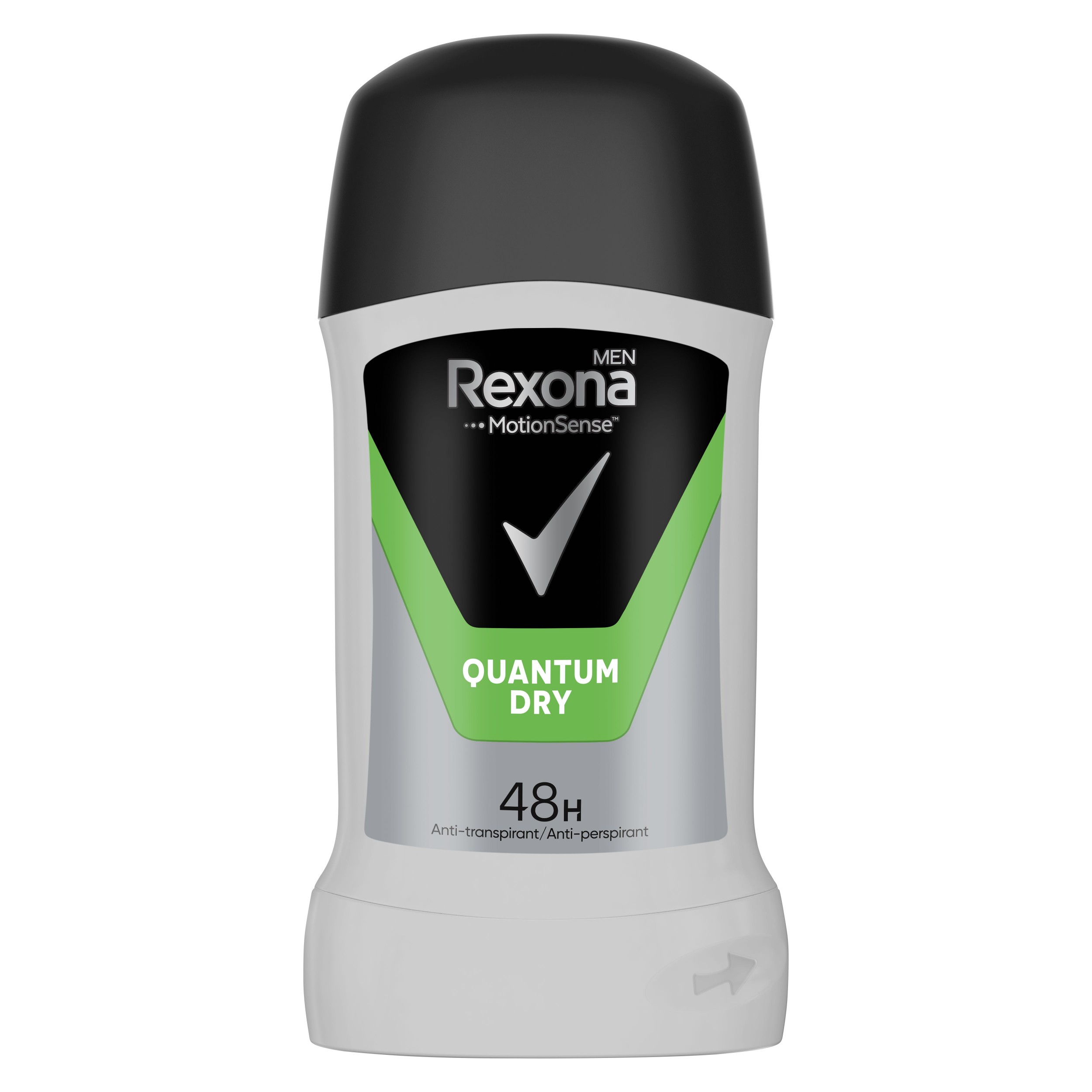 Drogerie a kosmetika - Rexona Men Quantum Dry tuhý antiperspirant pro muže 50 ml