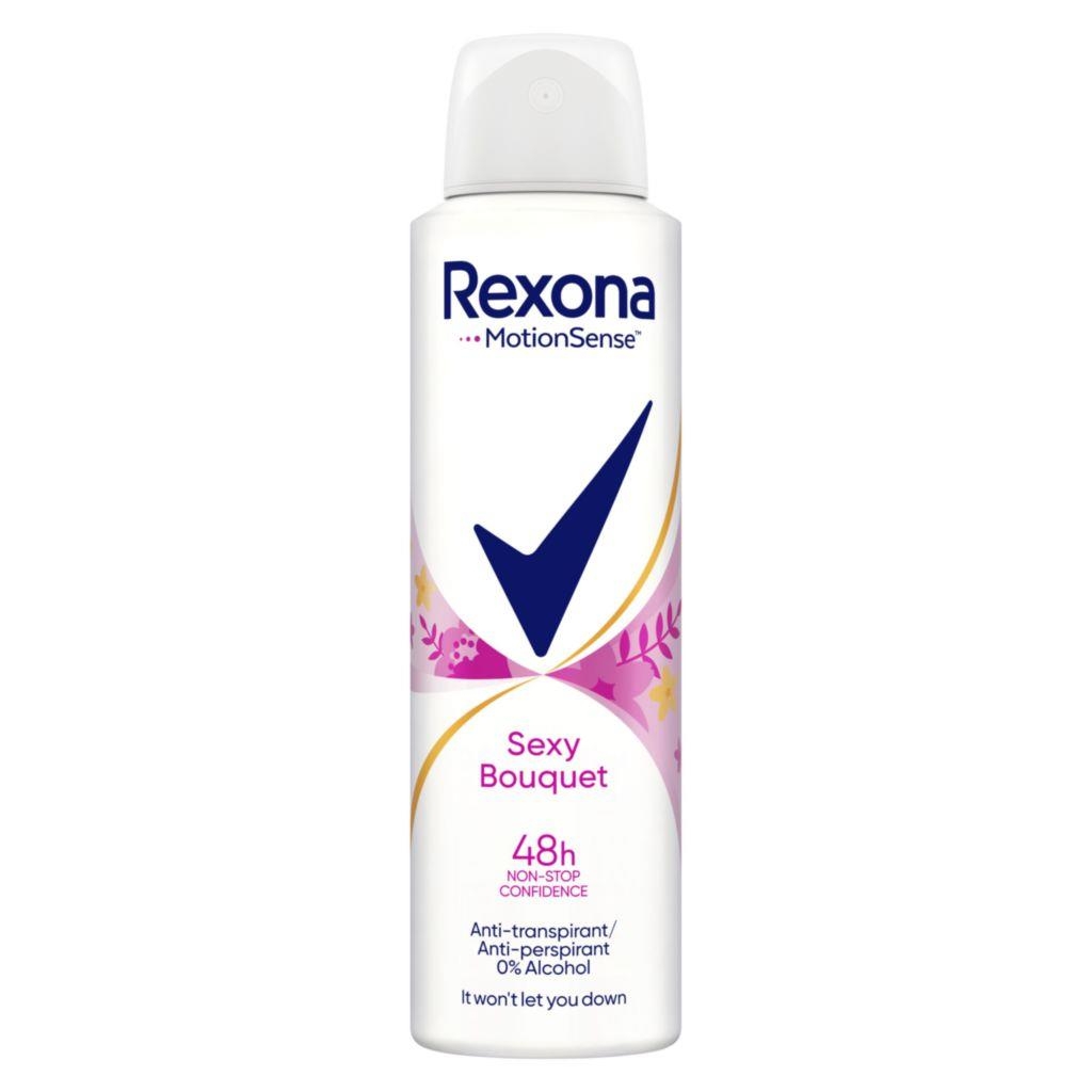 Drogerie a kosmetika - Rexona Sexy Bouquet antiperspirant sprej 150 ml