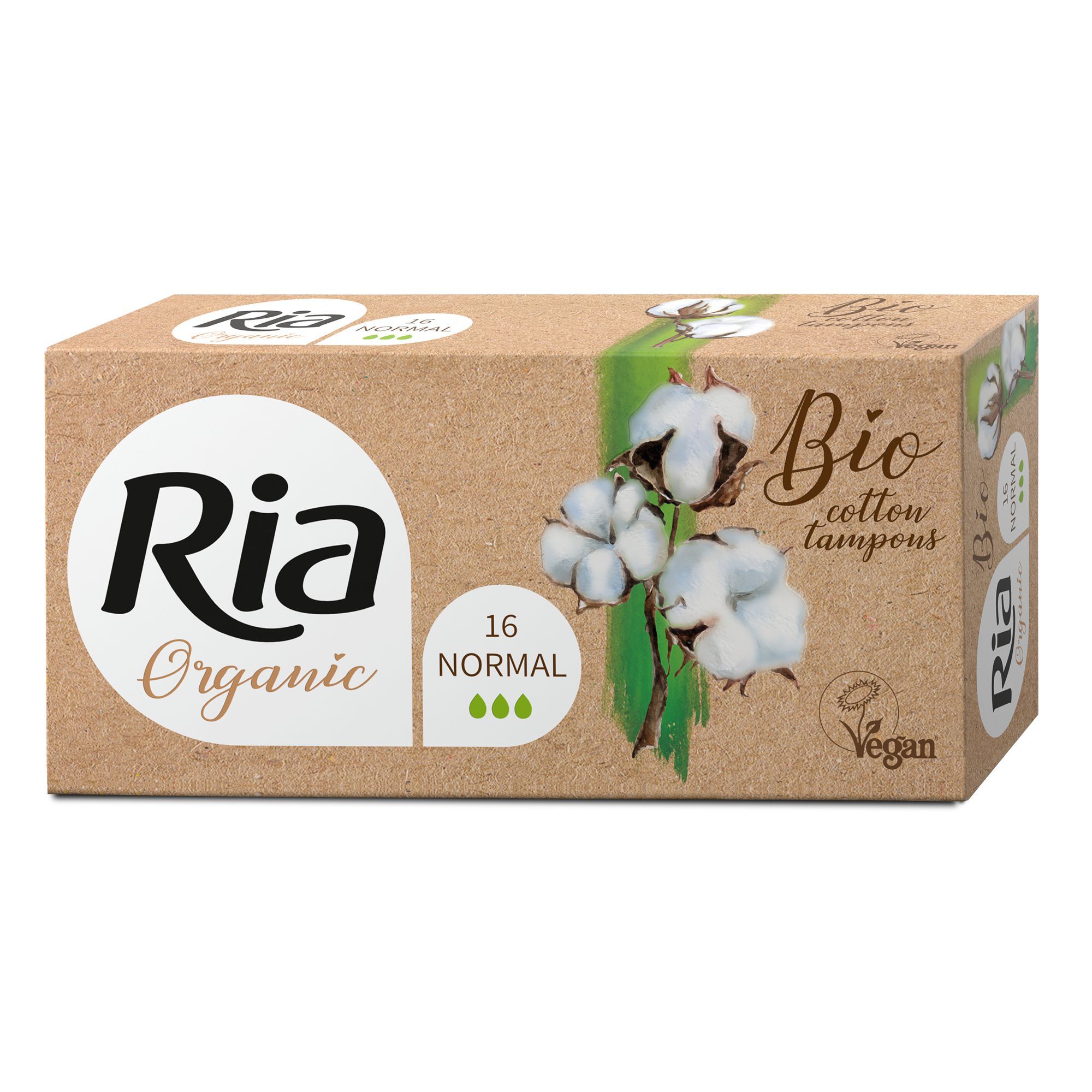 Drogerie a kosmetika - Ria Organic Normal tampony 16ks
