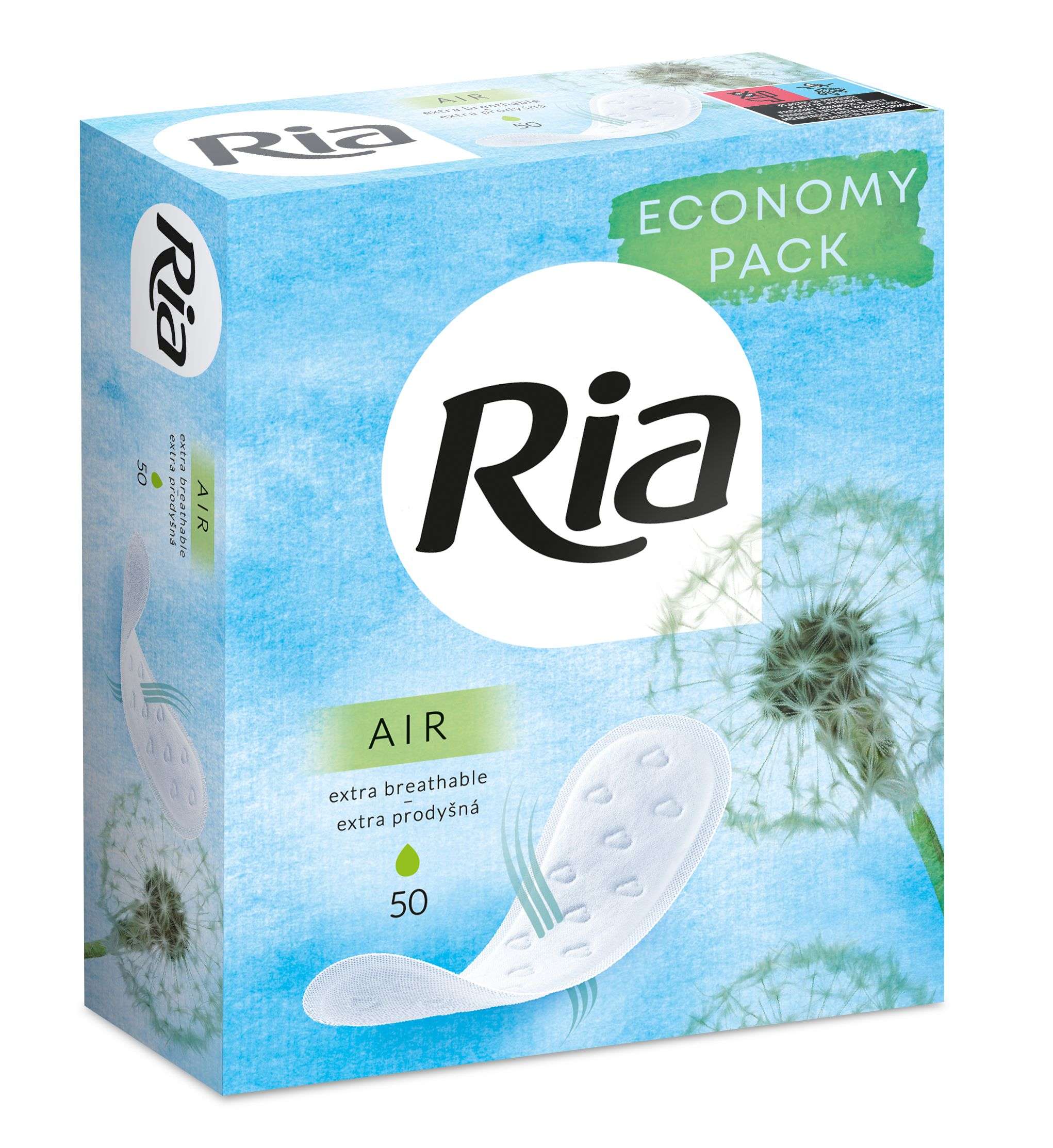 Drogerie a kosmetika - Ria Slip Air dámské intimní vložky 50ks