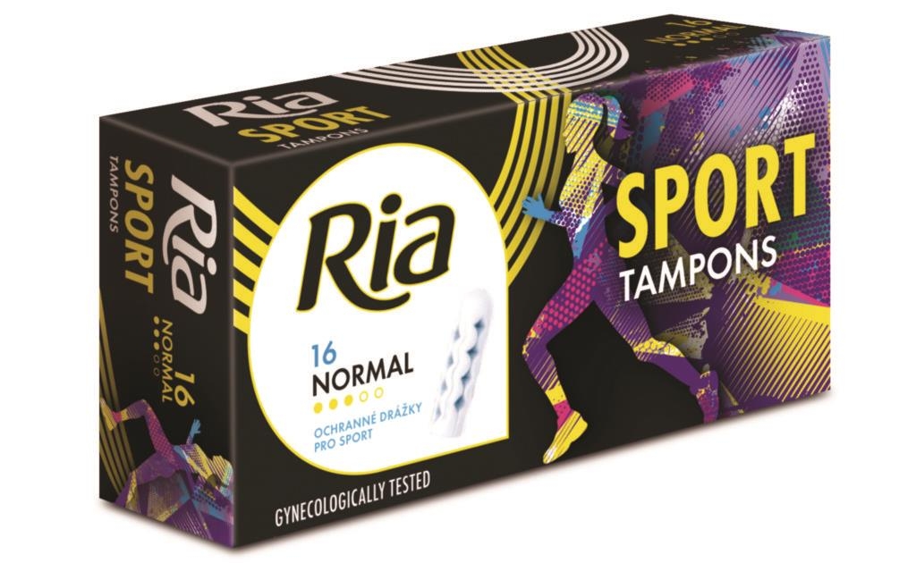 Drogerie a kosmetika - Ria Sport Normal tampony 16 ks