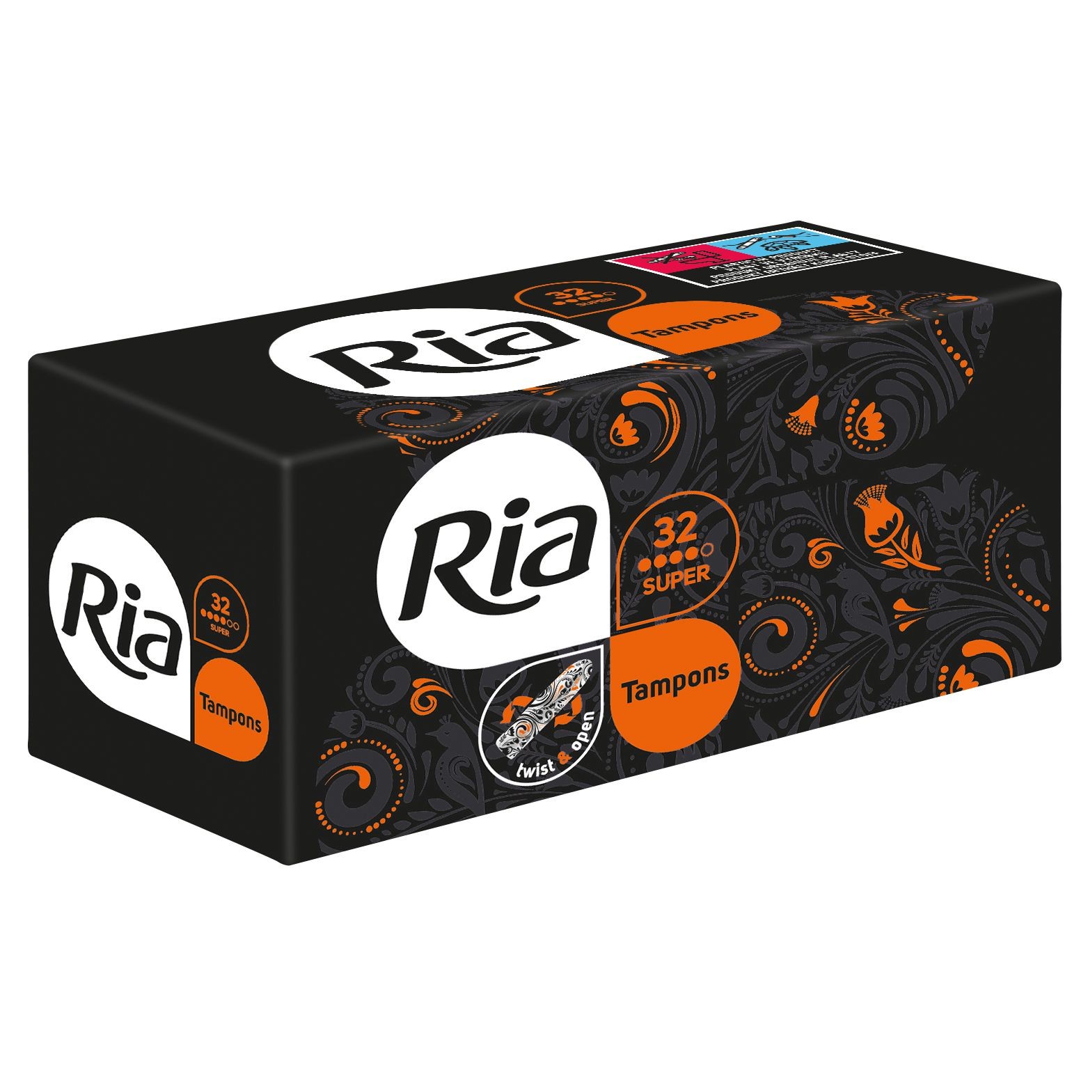 Drogerie a kosmetika - Ria Tampons Super Dámské tampóny 32ks
