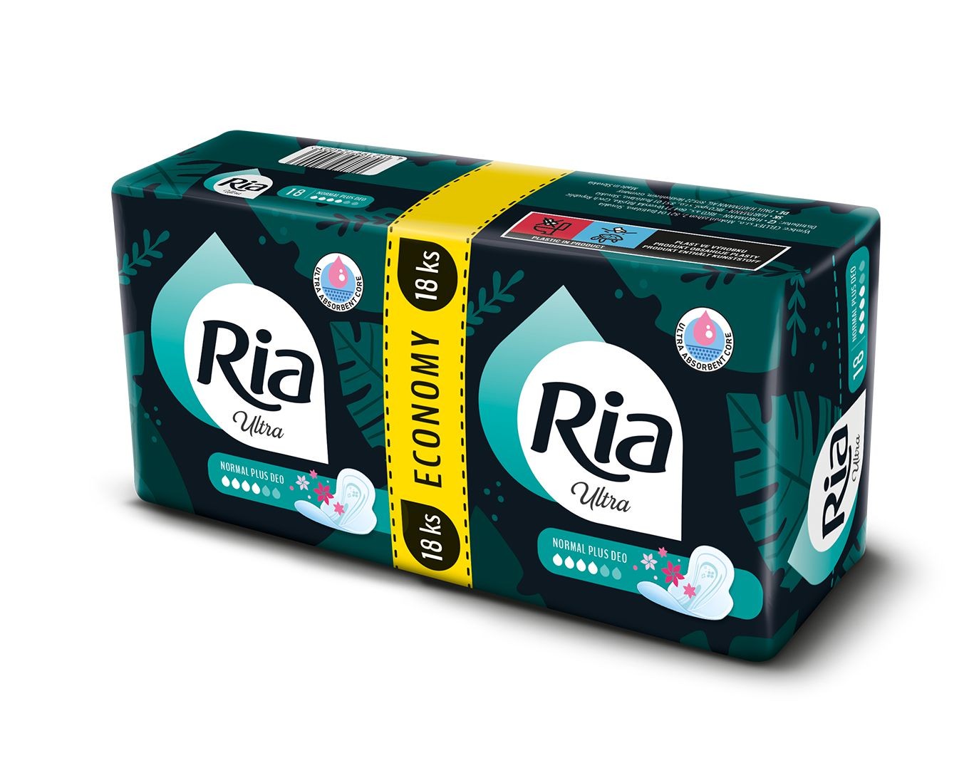 Drogerie a kosmetika - Ria Ultra Normal Plus Deo Duopack