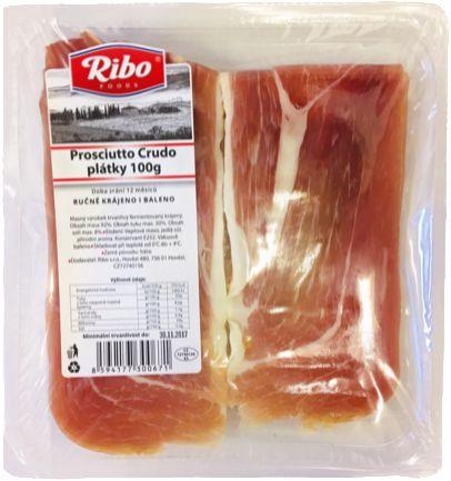 Uzeniny a lahůdky - Ribo Prosciutto Crudo plátky OA 100 g