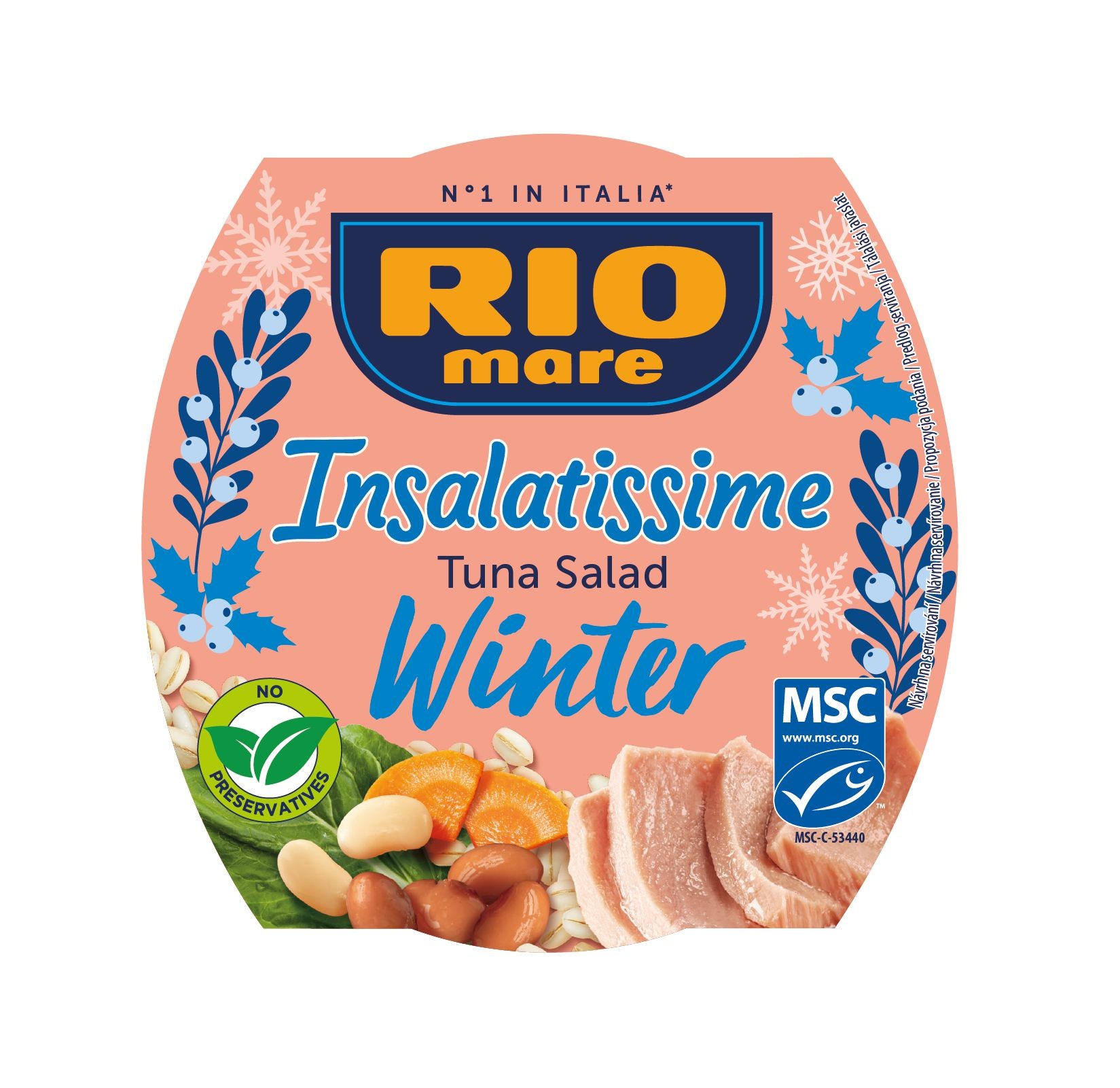 Trvanlivé potraviny - Rio Mare Insalatissime Winter MSC tuňákový salát 160g