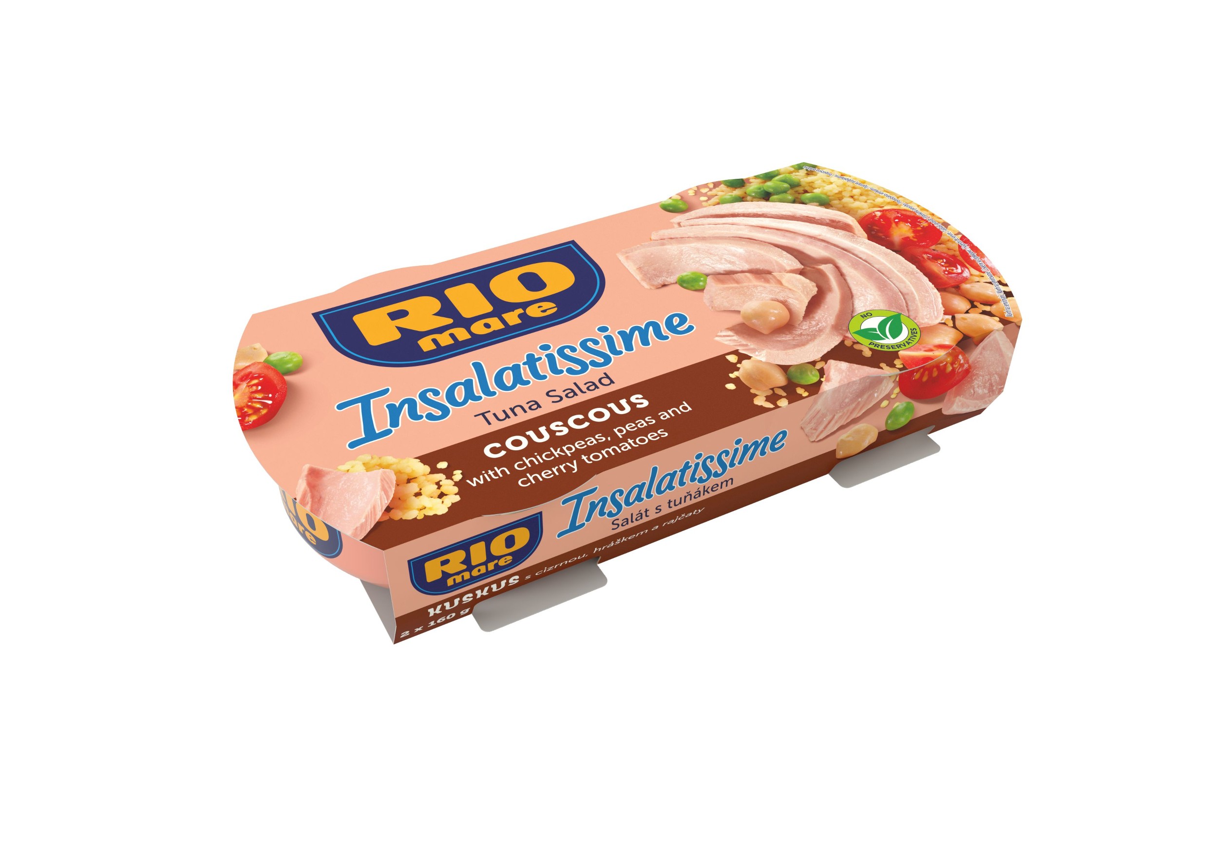 Trvanlivé potraviny - Rio Mare Insalatissime z kuskusu, zeleniny a tuňáka 2x160 g